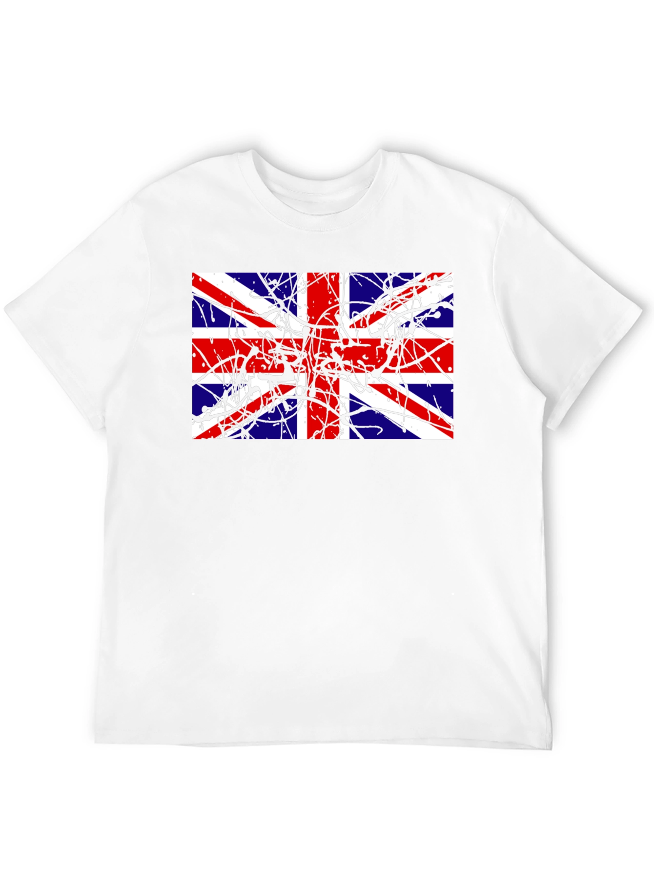 Union Jack Splatter Graphic T-Shirt