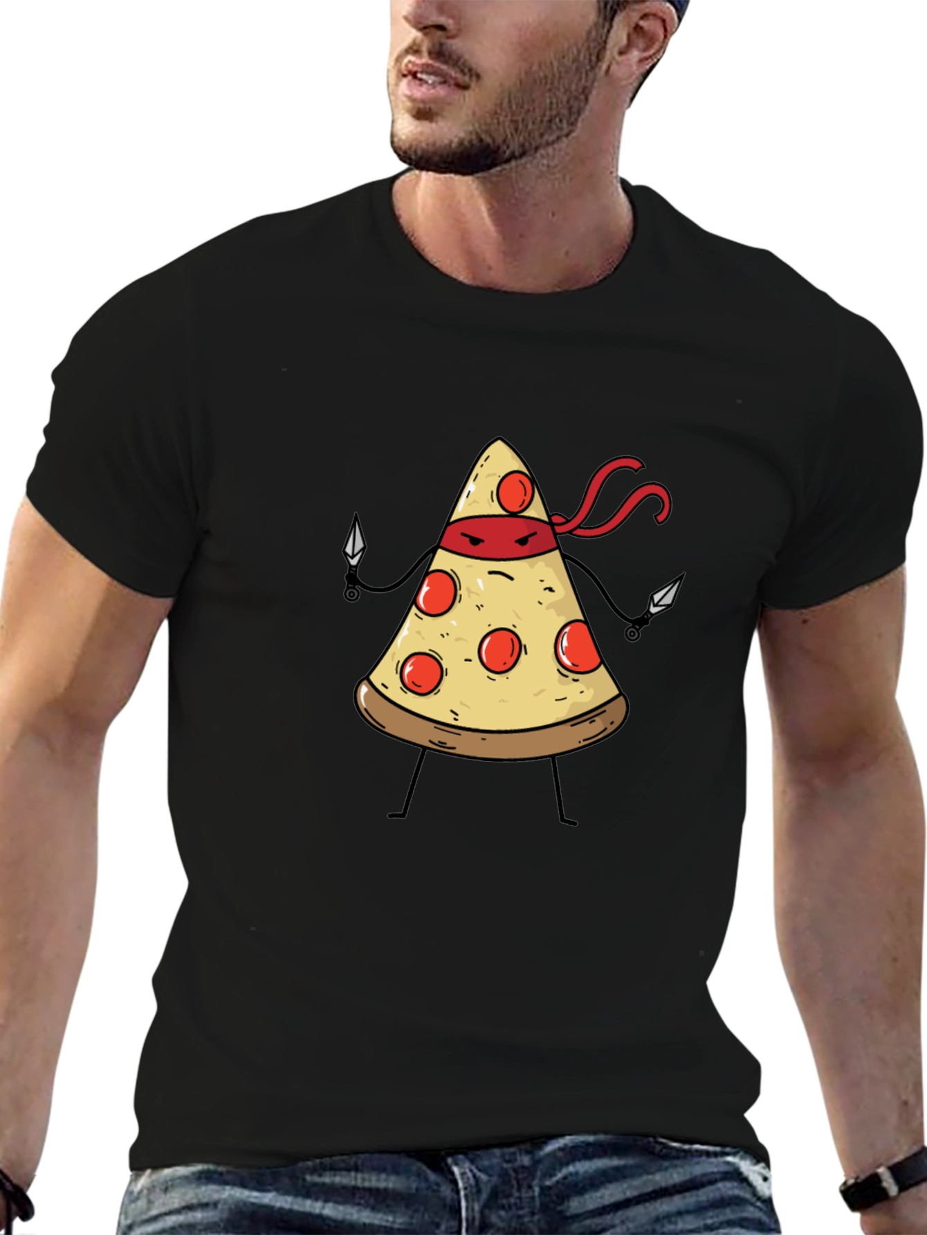 Pizza Ninja T-Shirt - Funny Graphic Tee