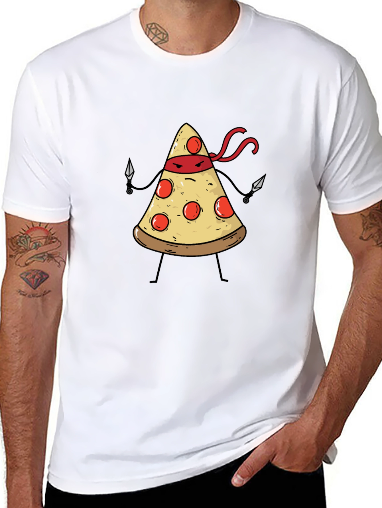 Pizza Ninja T-Shirt - Funny Graphic Tee