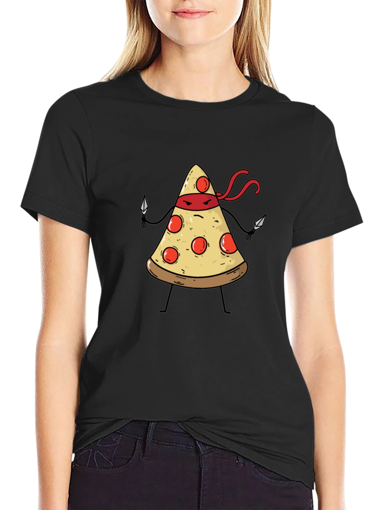Pizza Ninja T-Shirt - Funny Graphic Tee