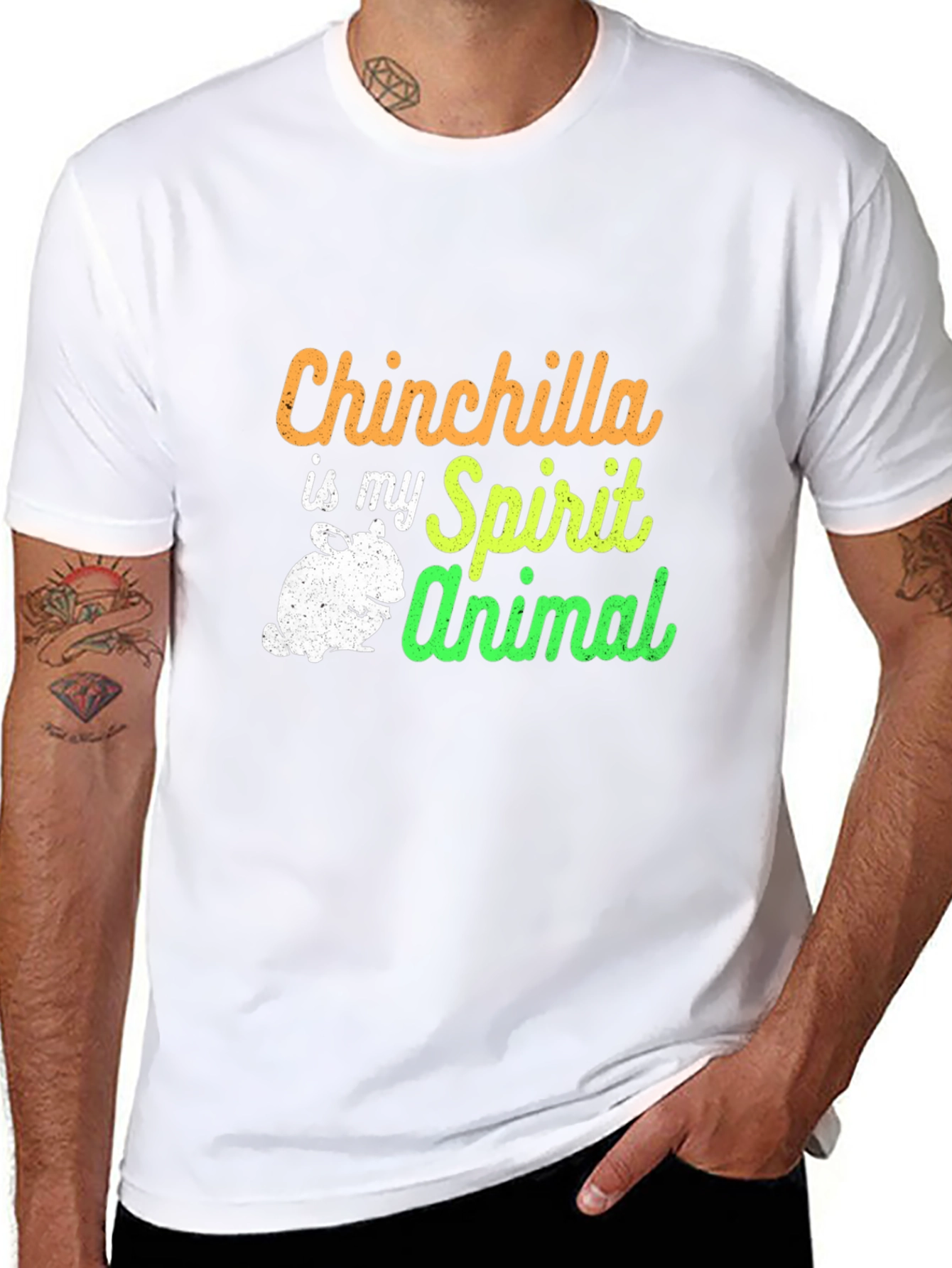 Chinchilla Spirit Animal Graphic Tee