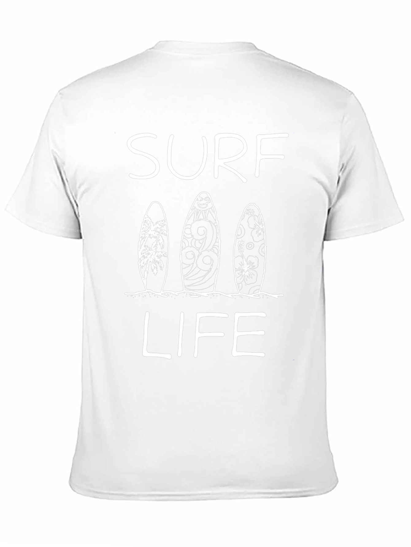Surf Life Graphic T-Shirt Black Cotton Tee