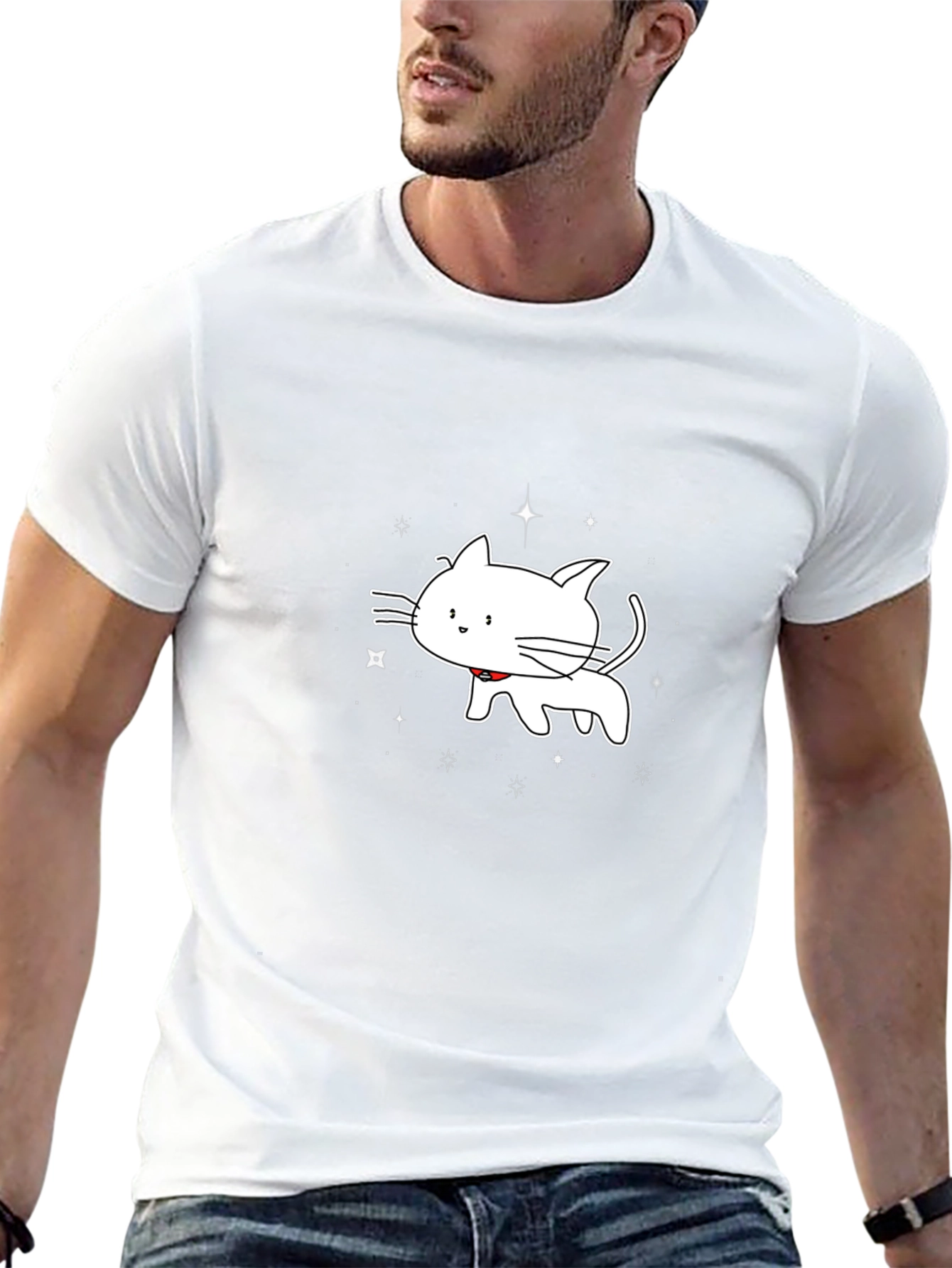 Cute Cartoon Cat T-Shirt