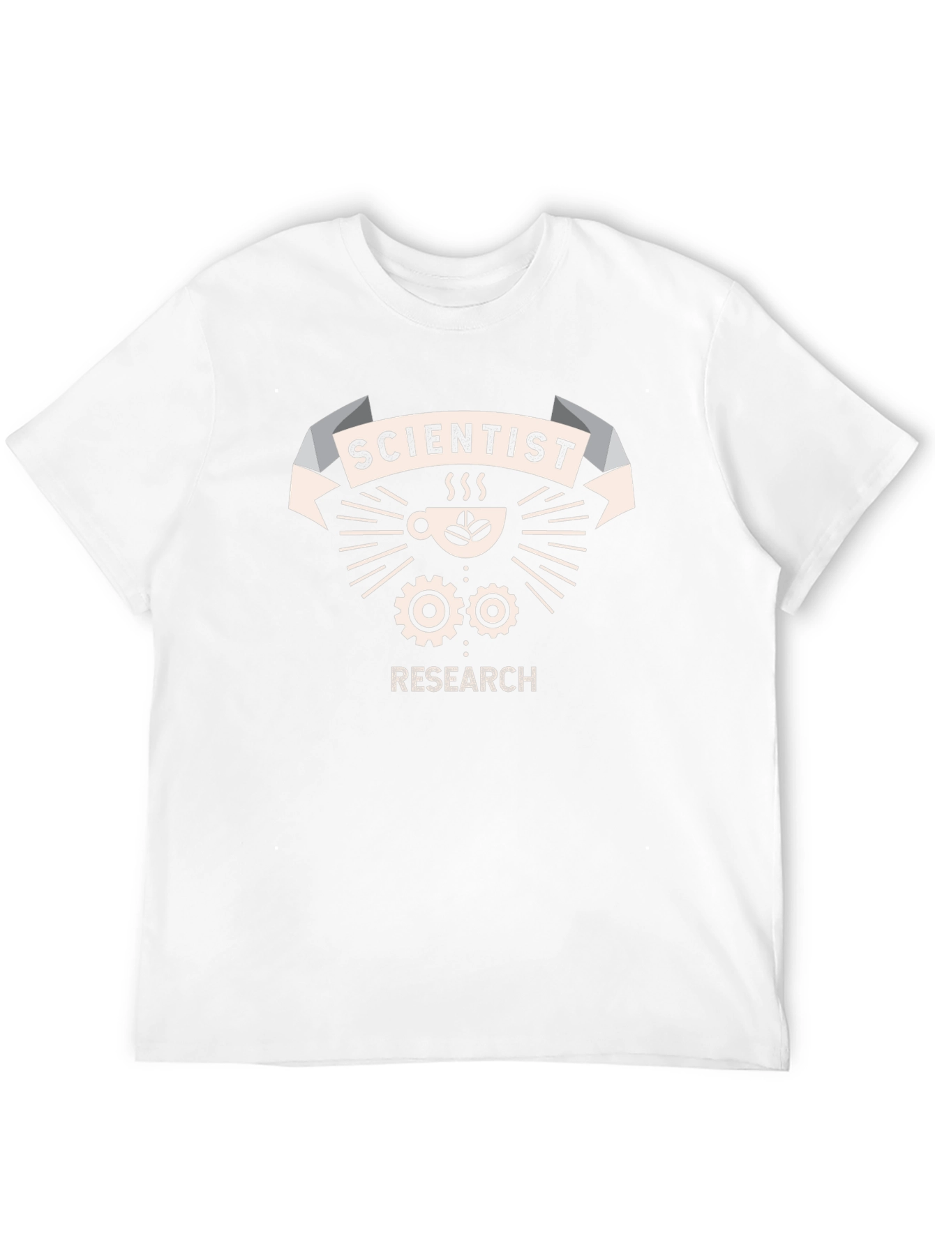 Scientist Research T-Shirt Coffee & Gears Design