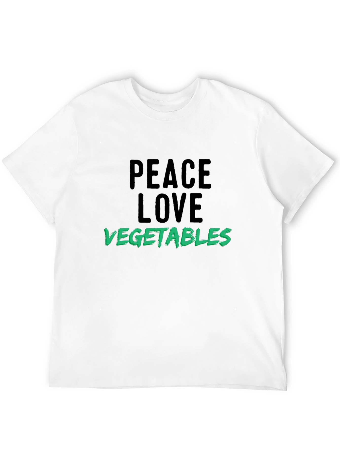 Peace Love Vegetables T-Shirt Vegan Tee