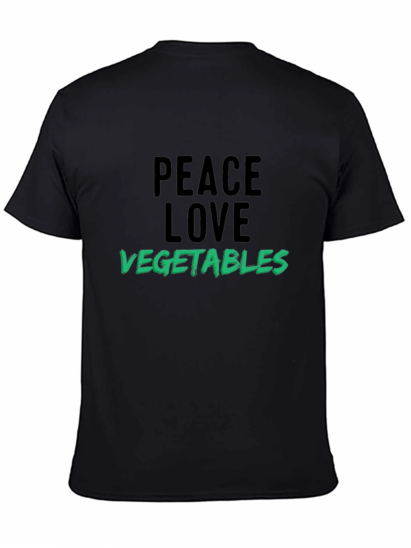 Peace Love Vegetables T-Shirt Vegan Tee