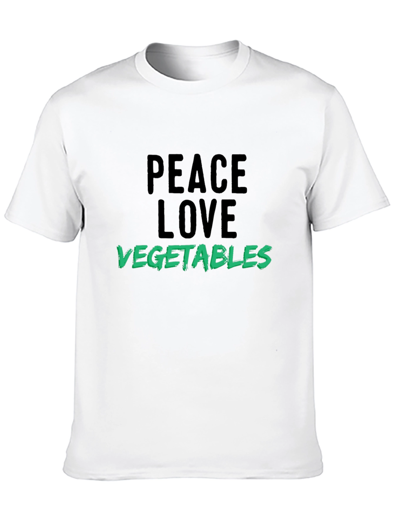 Peace Love Vegetables T-Shirt Vegan Tee