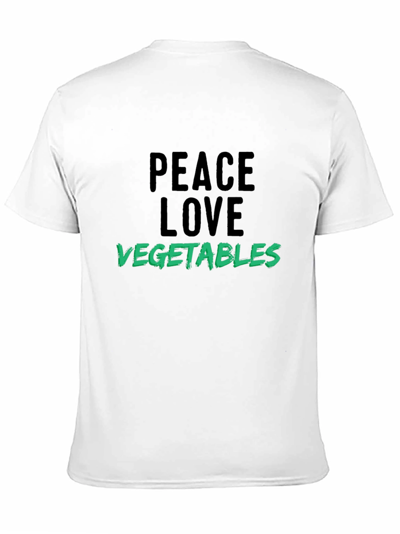Peace Love Vegetables T-Shirt Vegan Tee