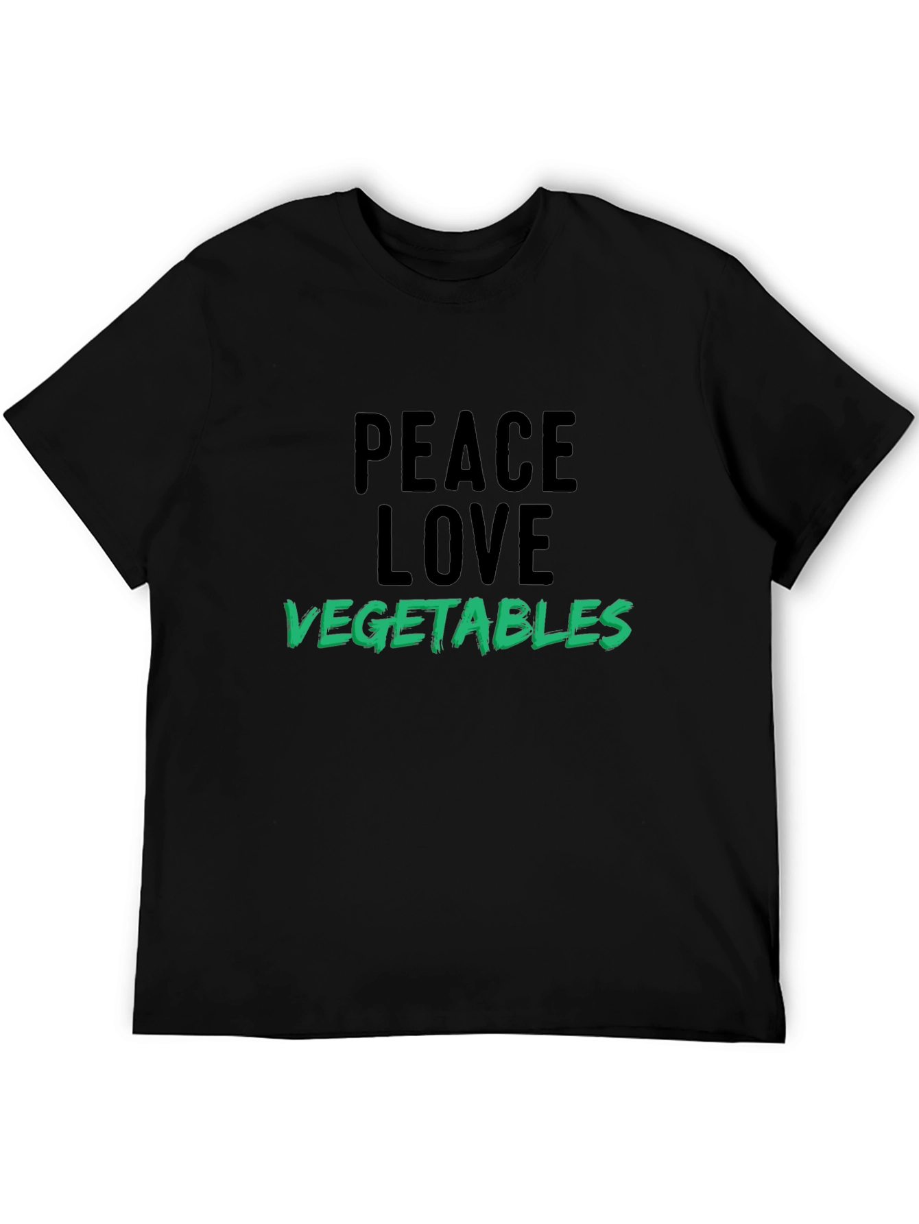 Peace Love Vegetables T-Shirt Vegan Tee