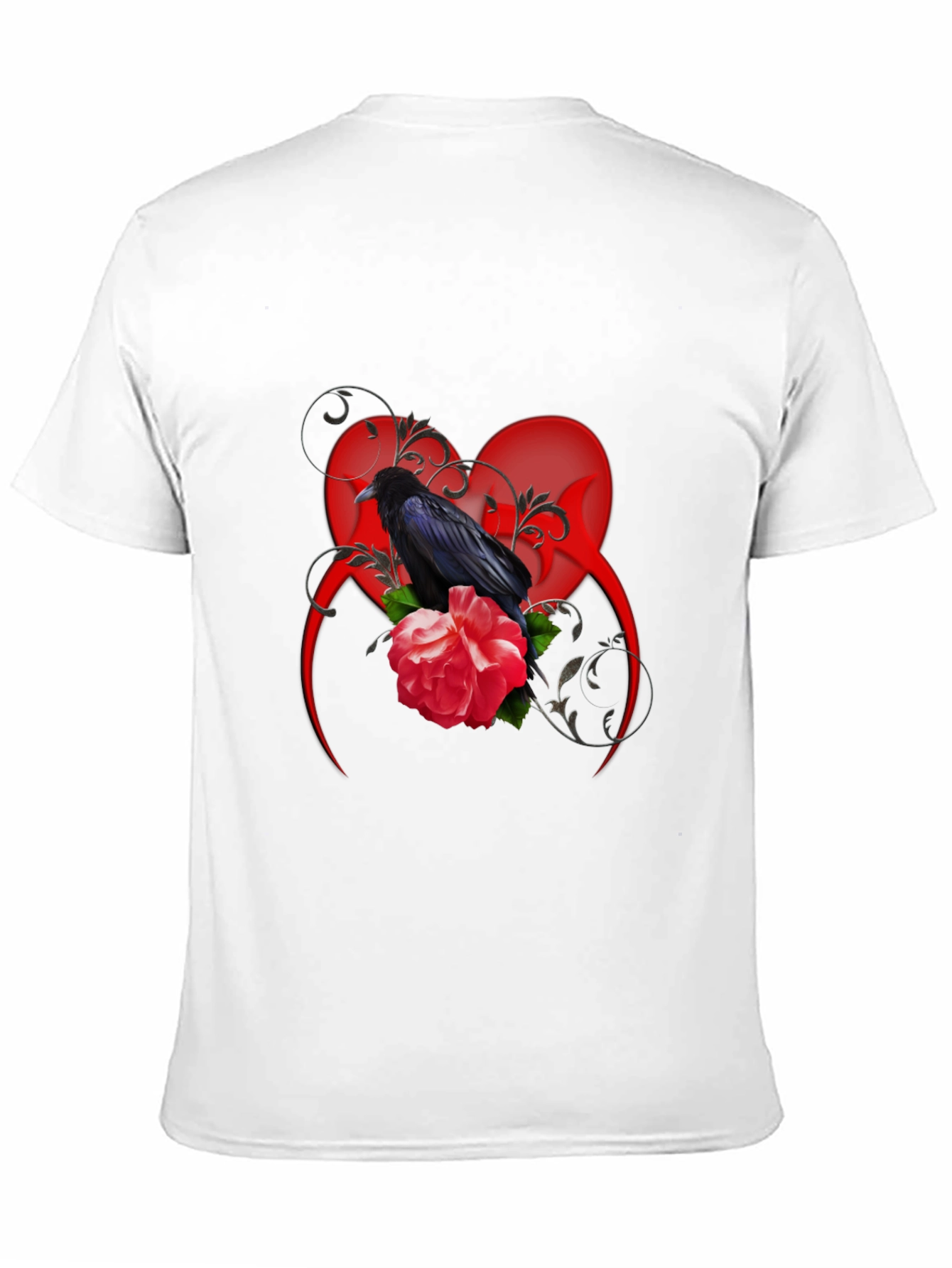 Raven & Rose Graphic Tee - Gothic Style Shirt