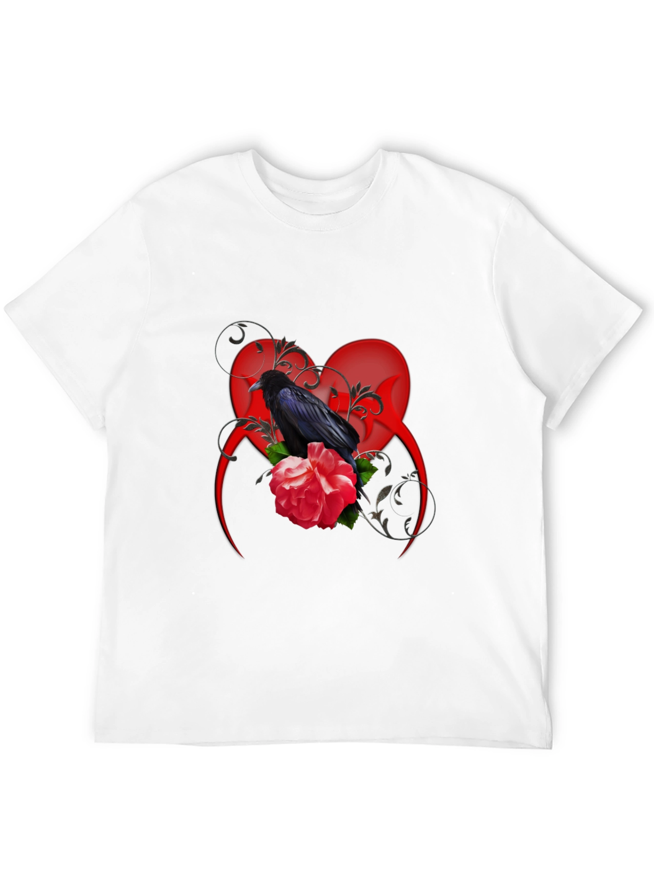 Raven & Rose Graphic Tee - Gothic Style Shirt