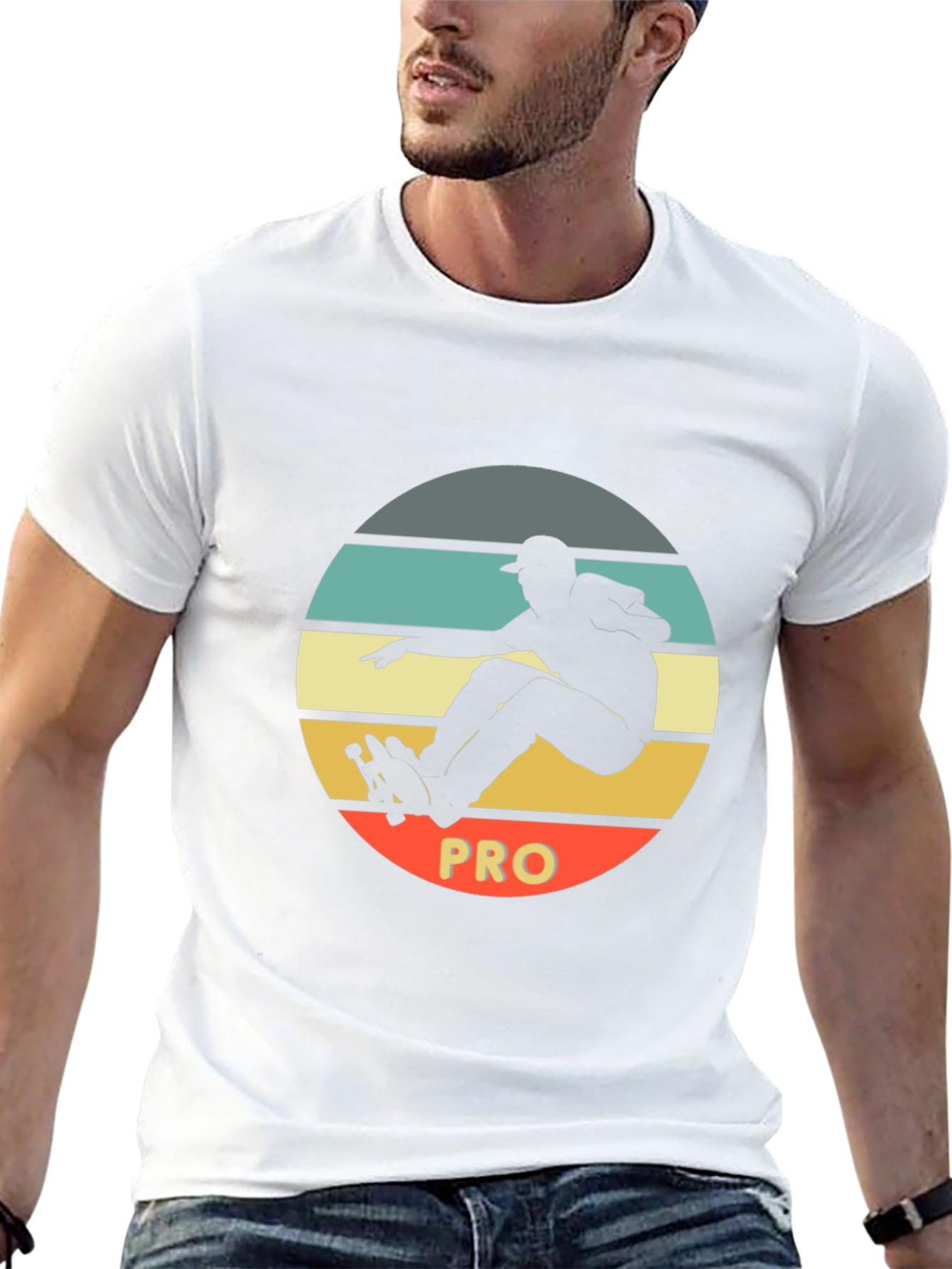 Skateboard Pro Black T-Shirt