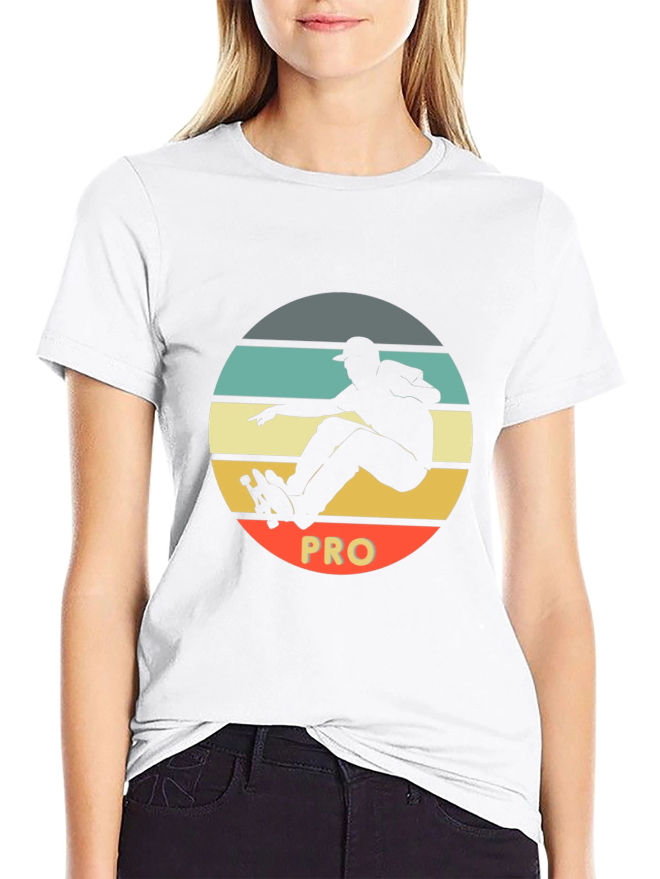 Skateboard Pro Black T-Shirt