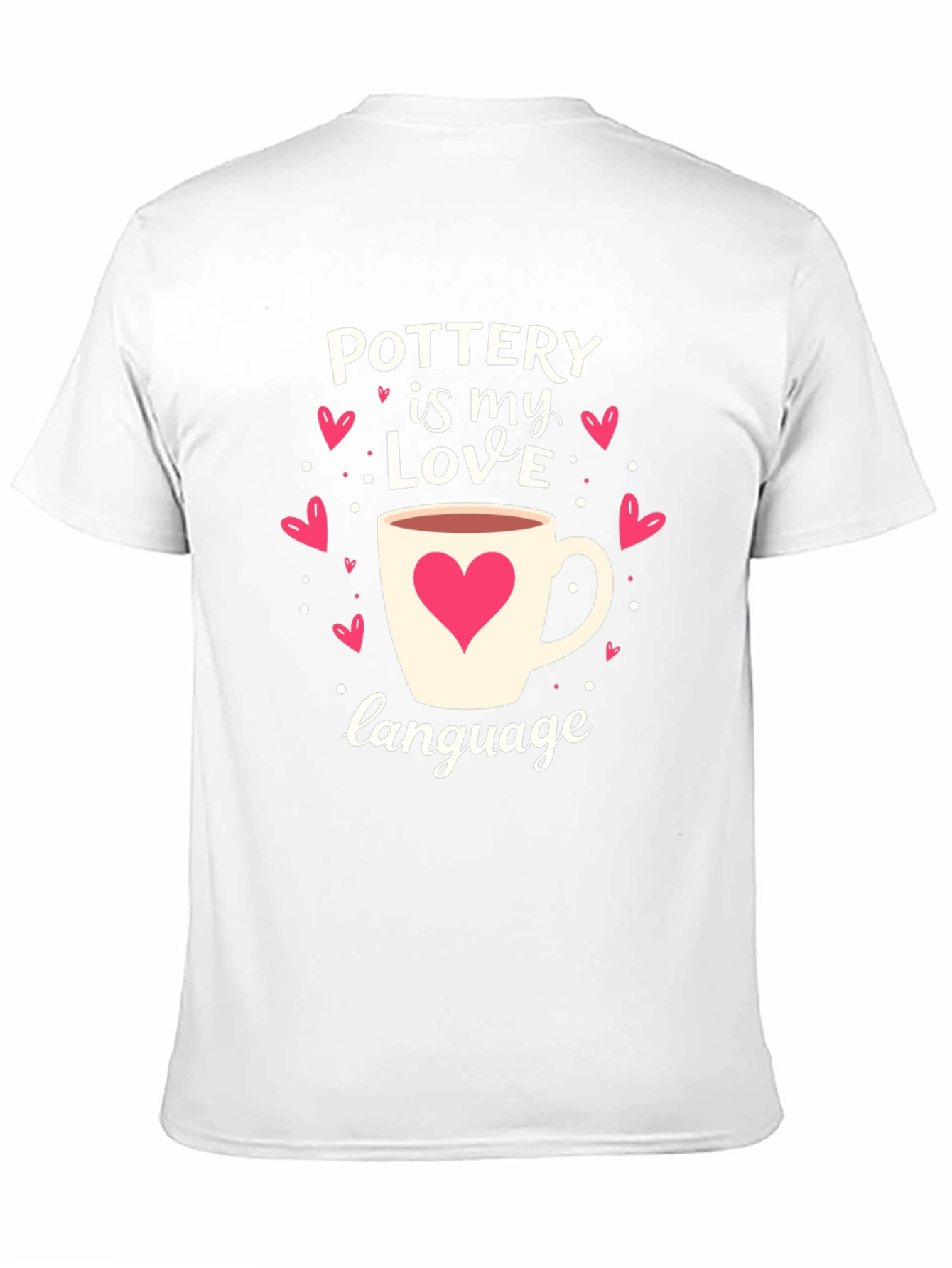 Pottery Love Language Graphic Tee - Heart Mug Design