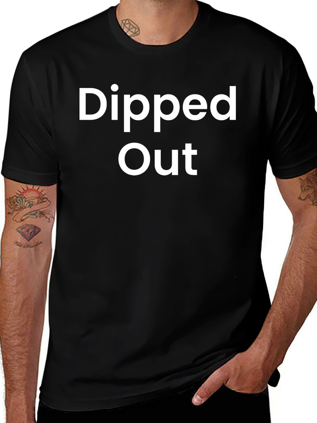 Dipped Out Graphic Tee - Stylish Comfort