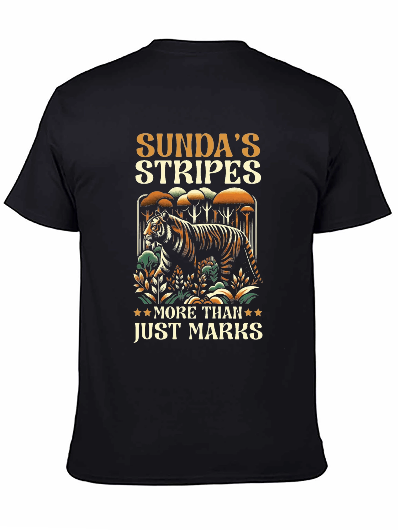 Sundas Stripes Graphic Tee - Tiger Conservation T-Shirt