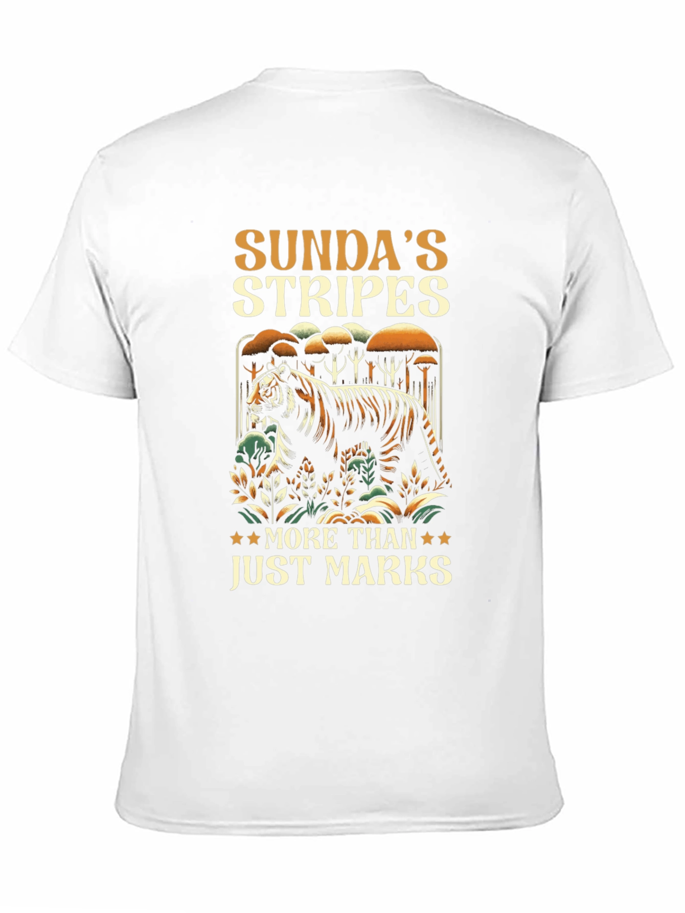 Sundas Stripes Graphic Tee - Tiger Conservation T-Shirt