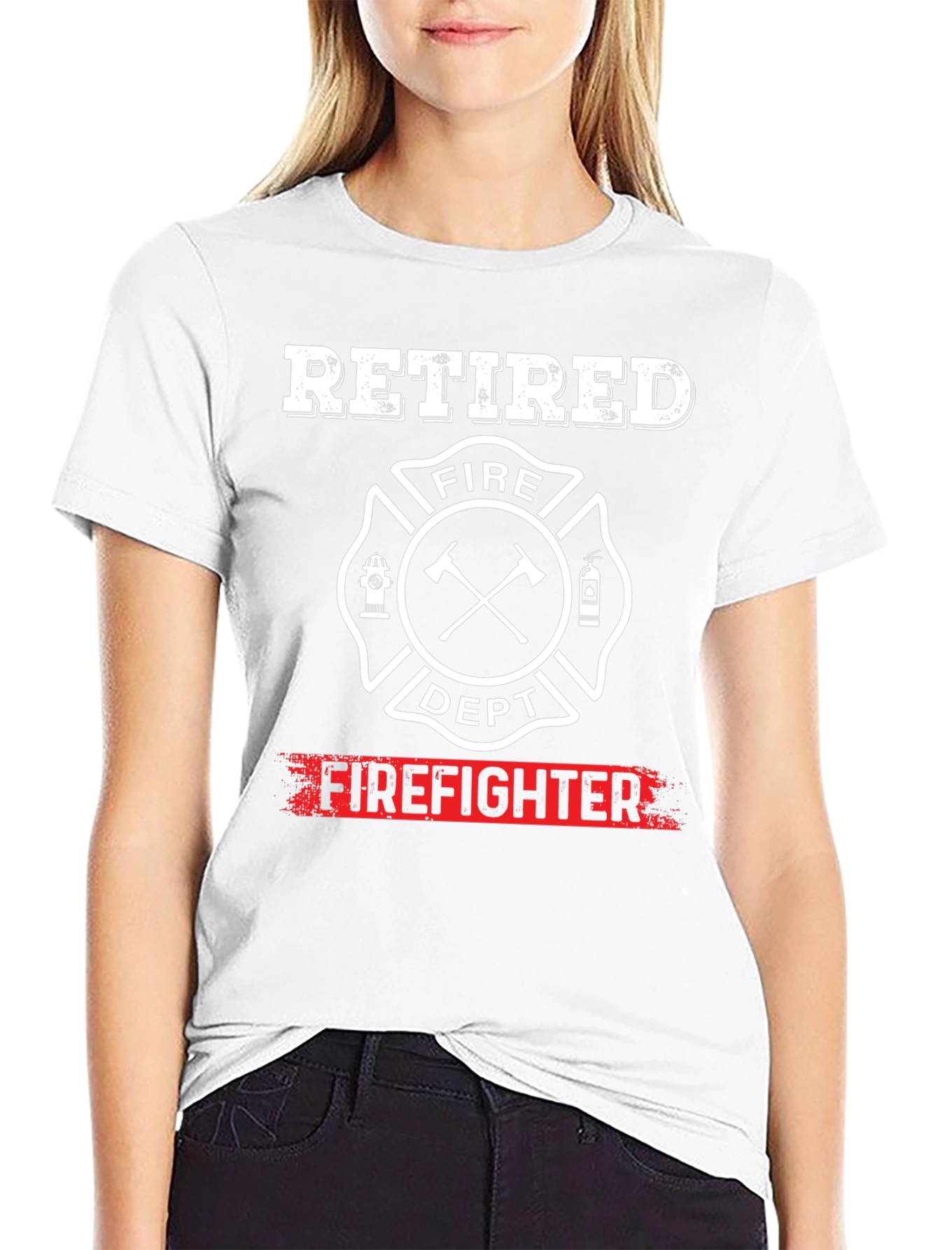 Retired Firefighter T-Shirt Fire Dept Gift