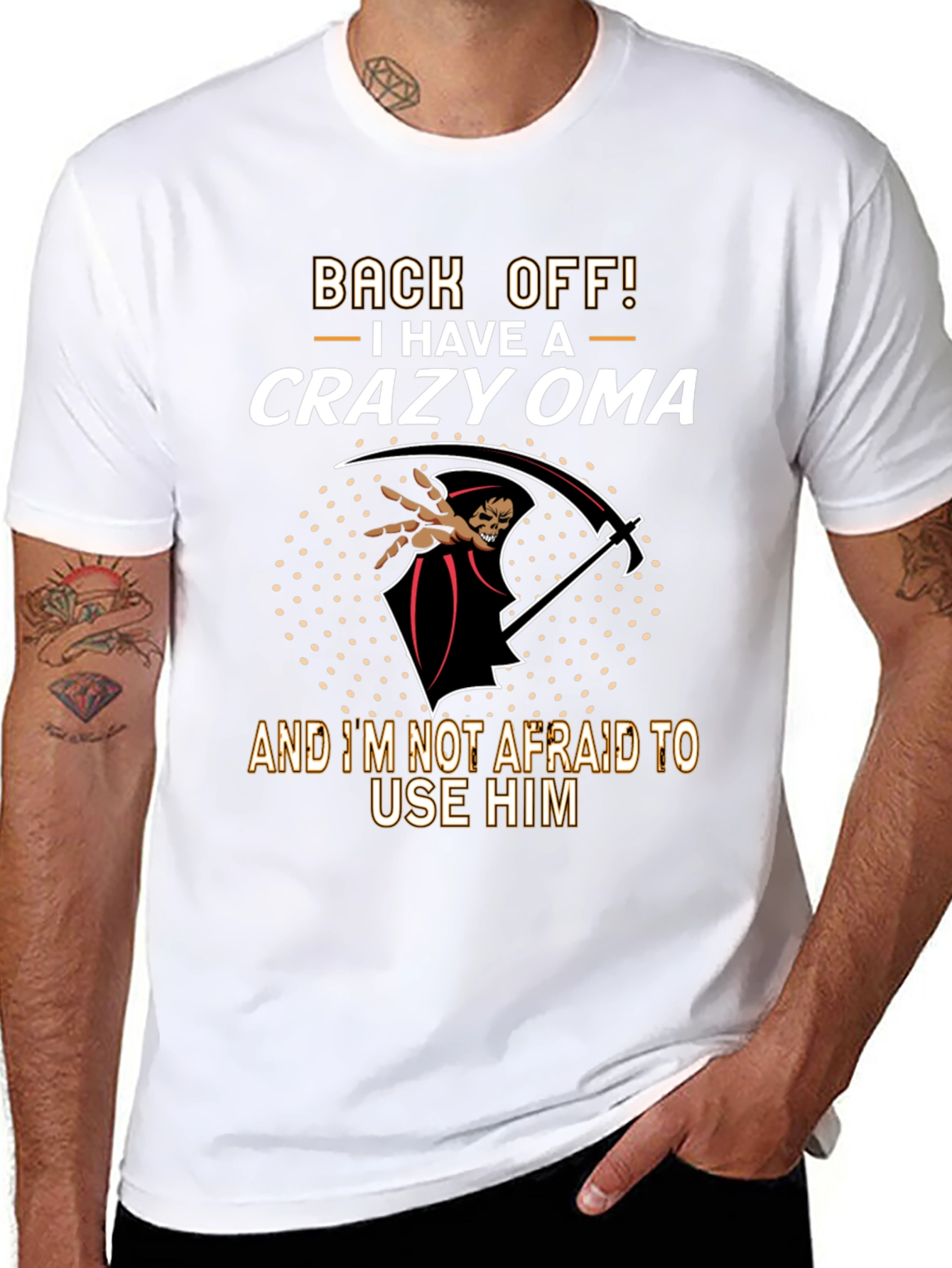 Crazy Oma T-Shirt: Back Off!