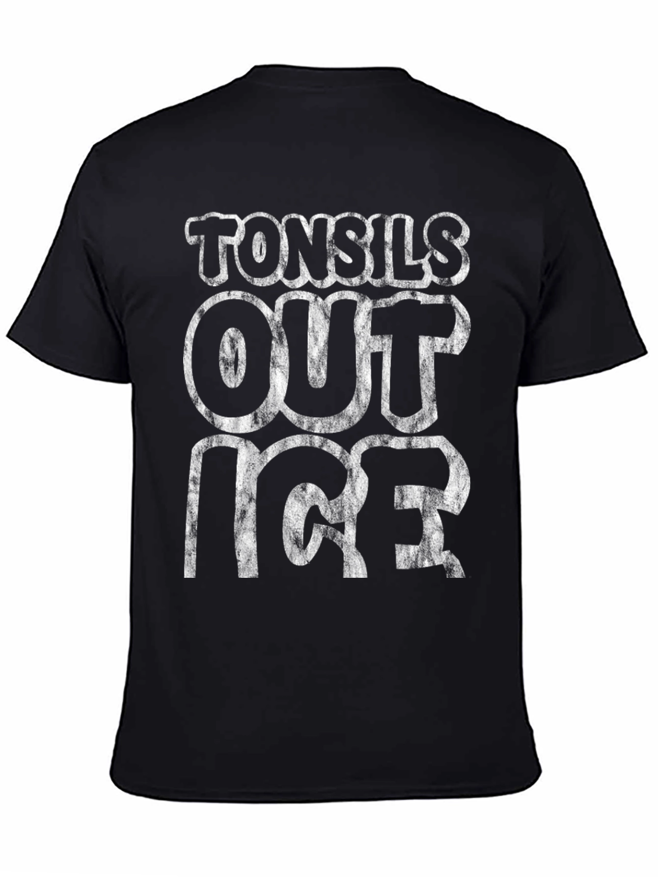 Tonsils Out Ice T-Shirt - Black Graphic Tee