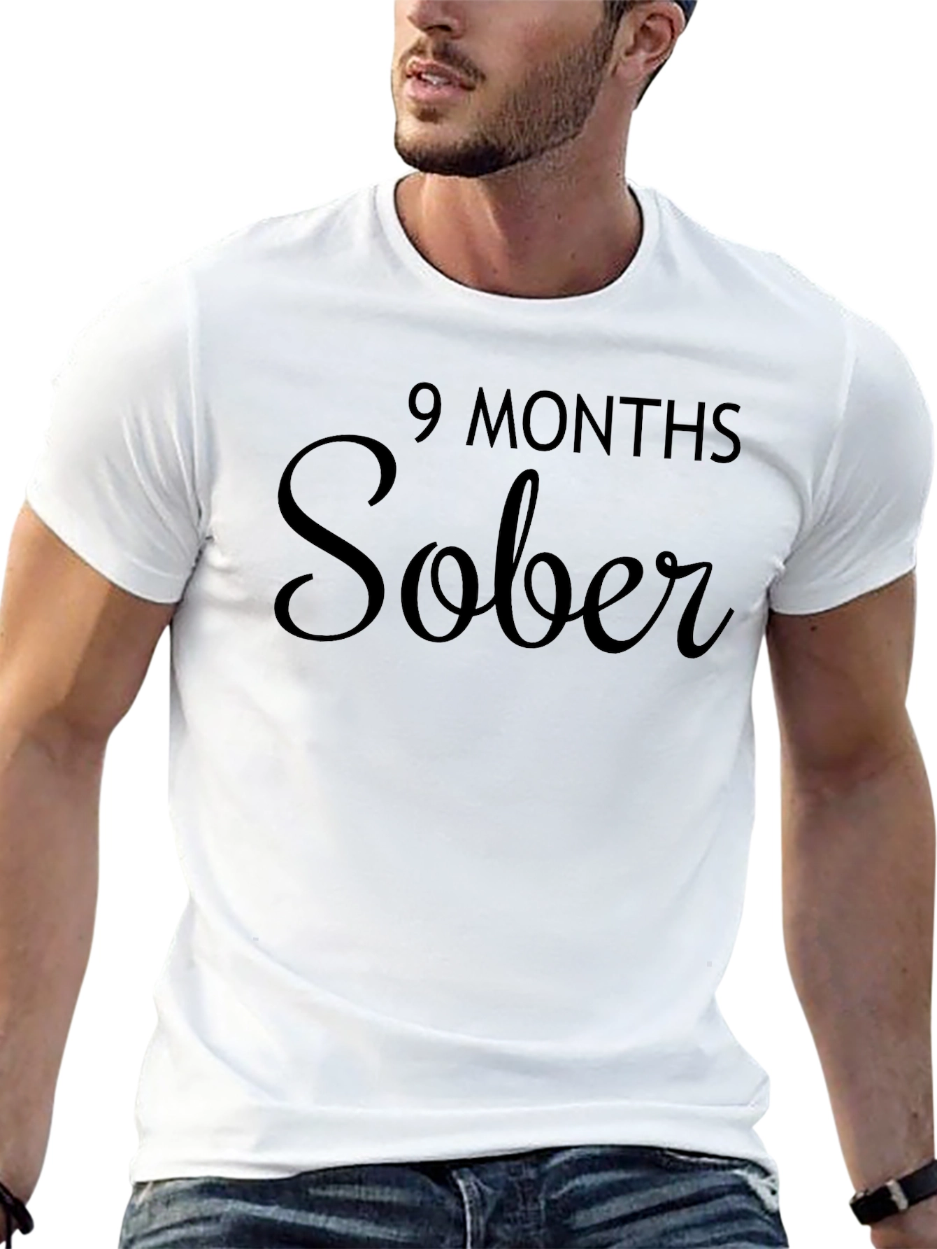 9 Months Sober T-Shirt - Celebrate Sobriety