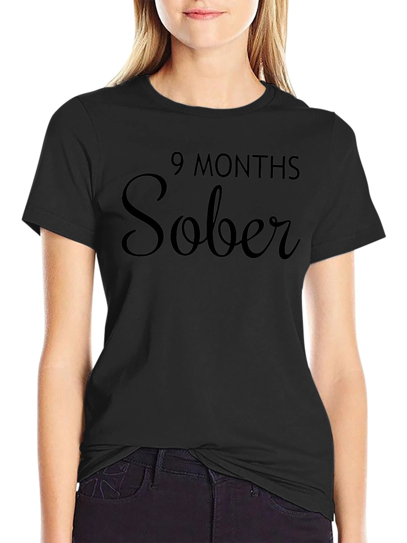 9 Months Sober T-Shirt - Celebrate Sobriety