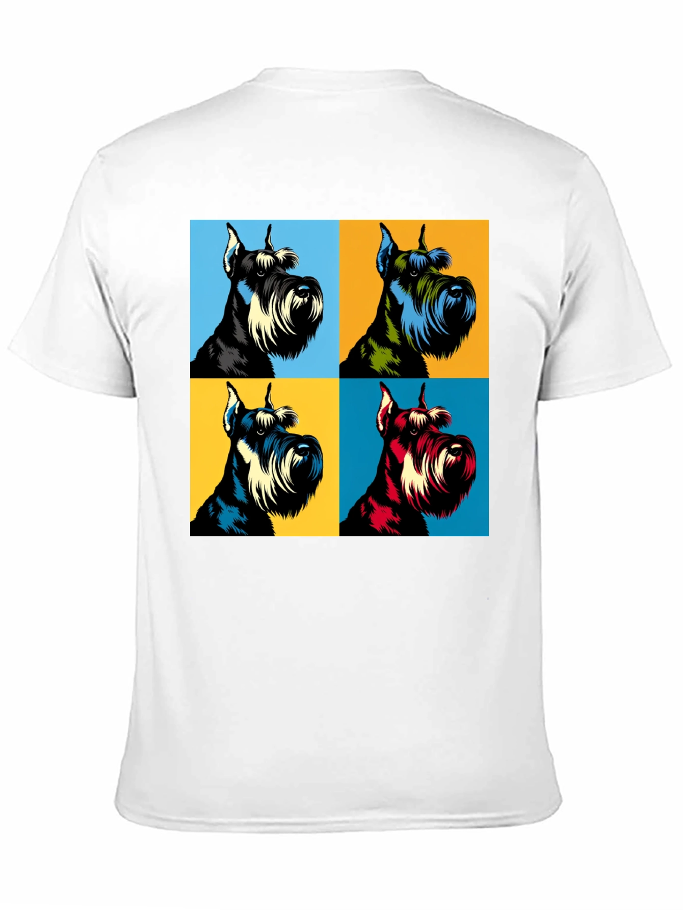 Pop Art Schnauzer Dog T-Shirt - Unique Graphic Tee