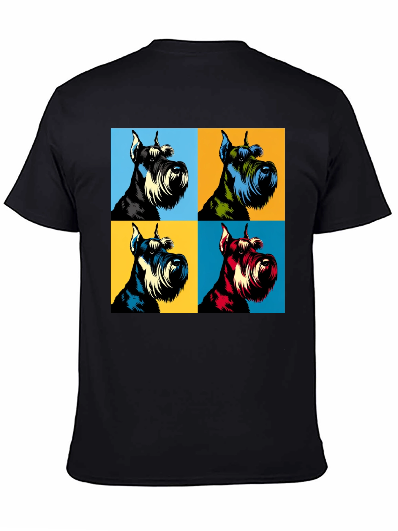 Pop Art Schnauzer Dog T-Shirt - Unique Graphic Tee