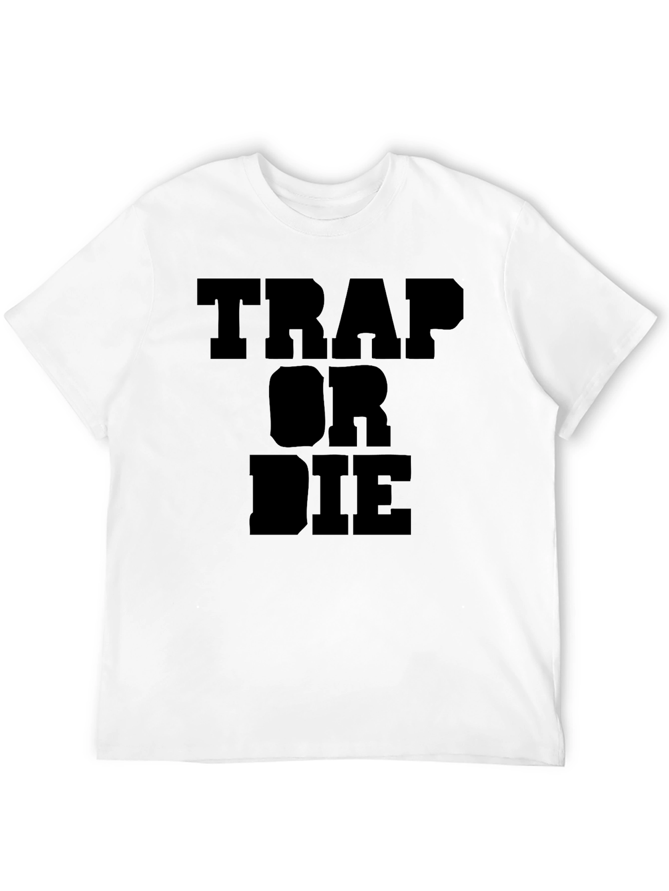 Trap Or Die Graphic Tee Black