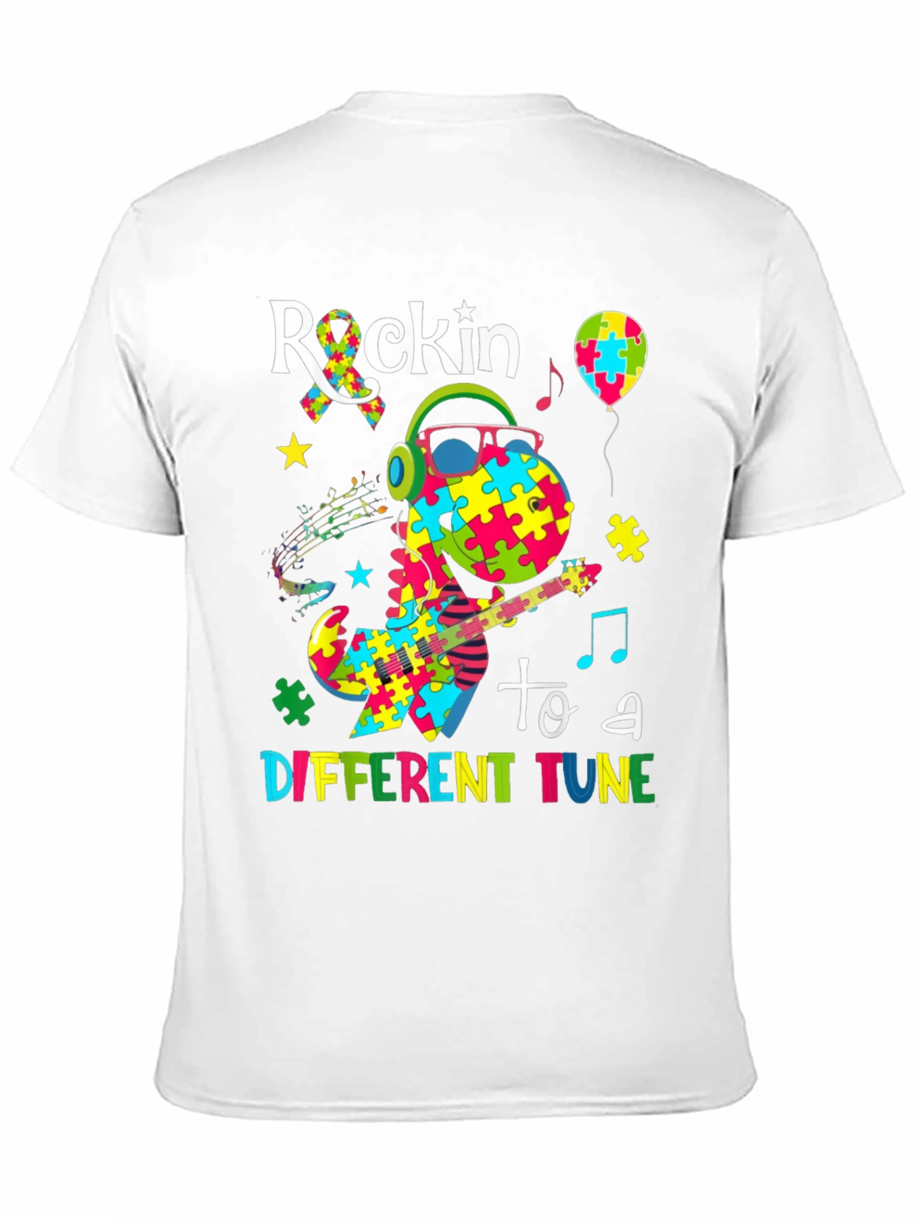 Rockin to a Different Tune Autism Awareness T-Shirt