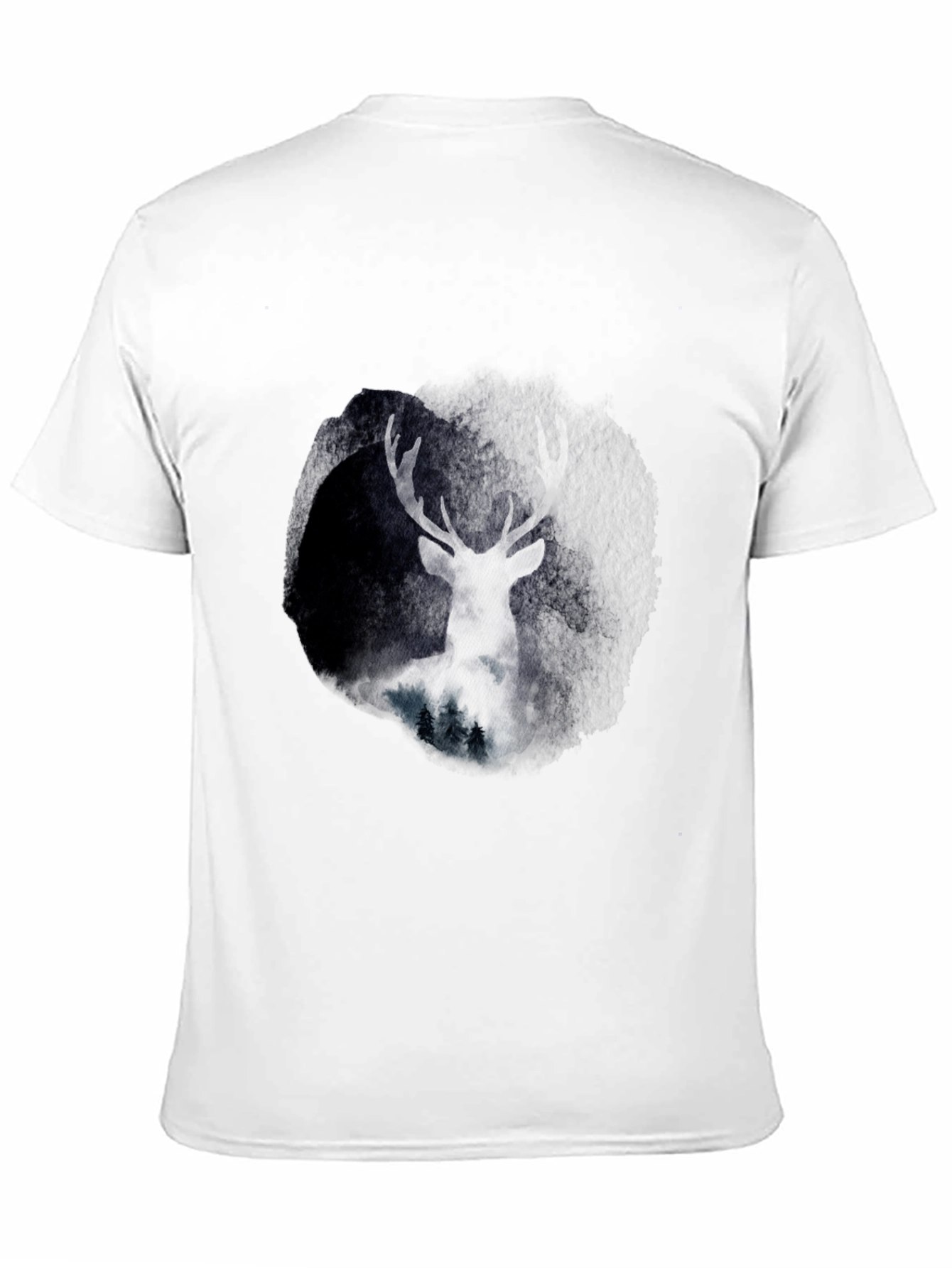 Deer Silhouette Black Tee