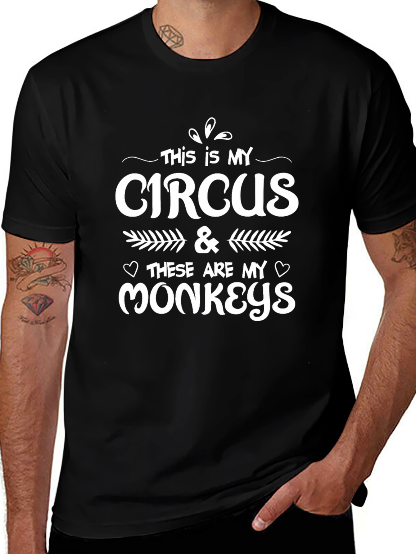 This is My Circus Monkeys Graphic T-Shirt