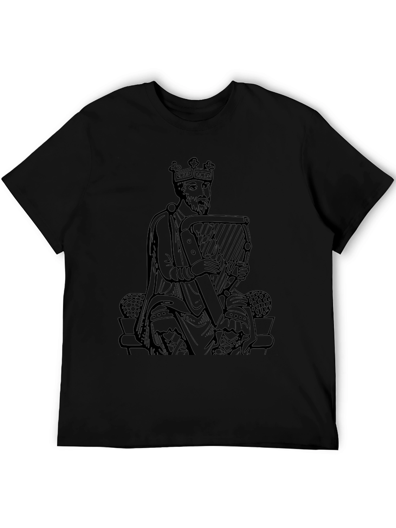 King Harpist Black T-Shirt