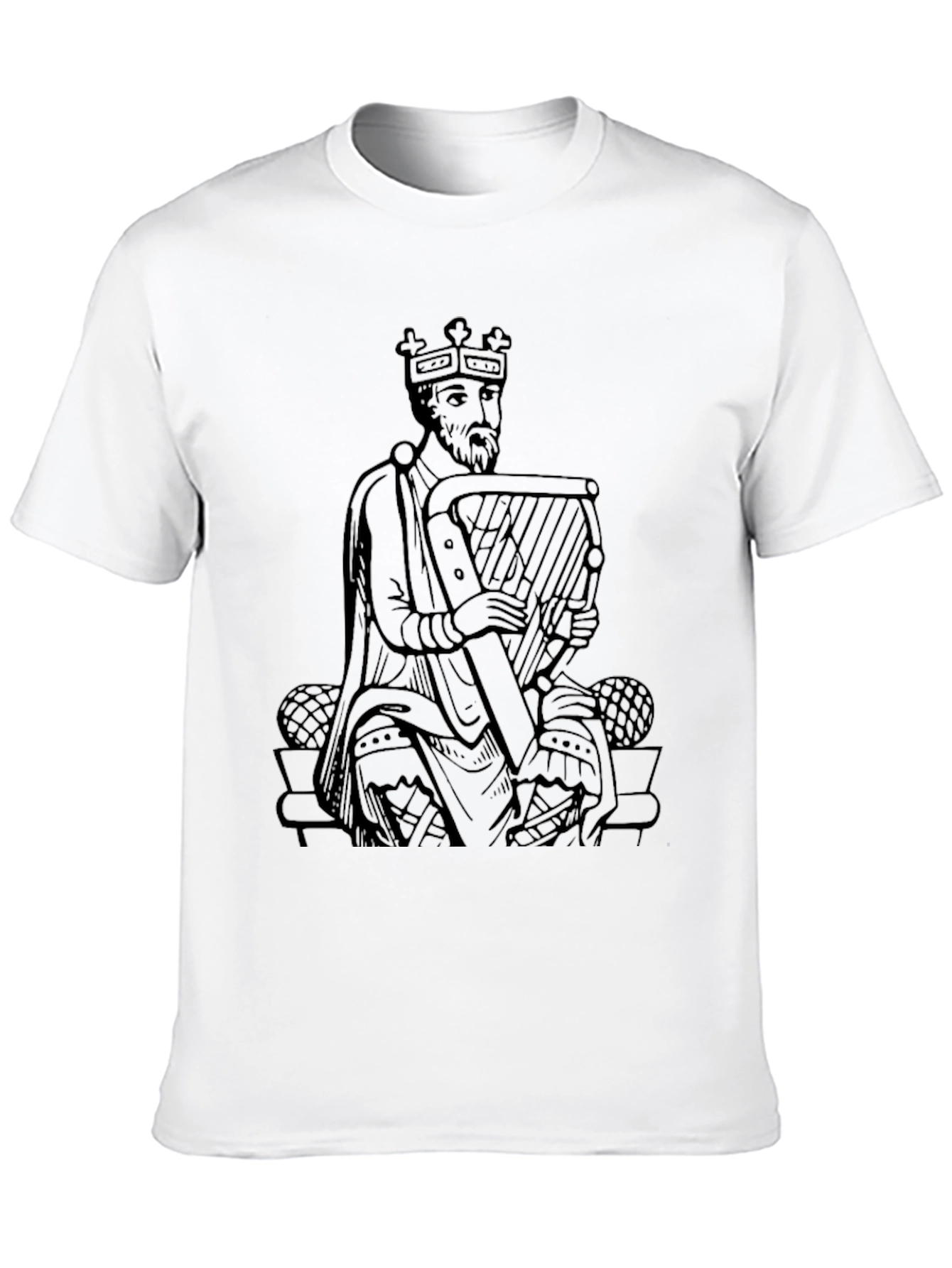 King Harpist Black T-Shirt