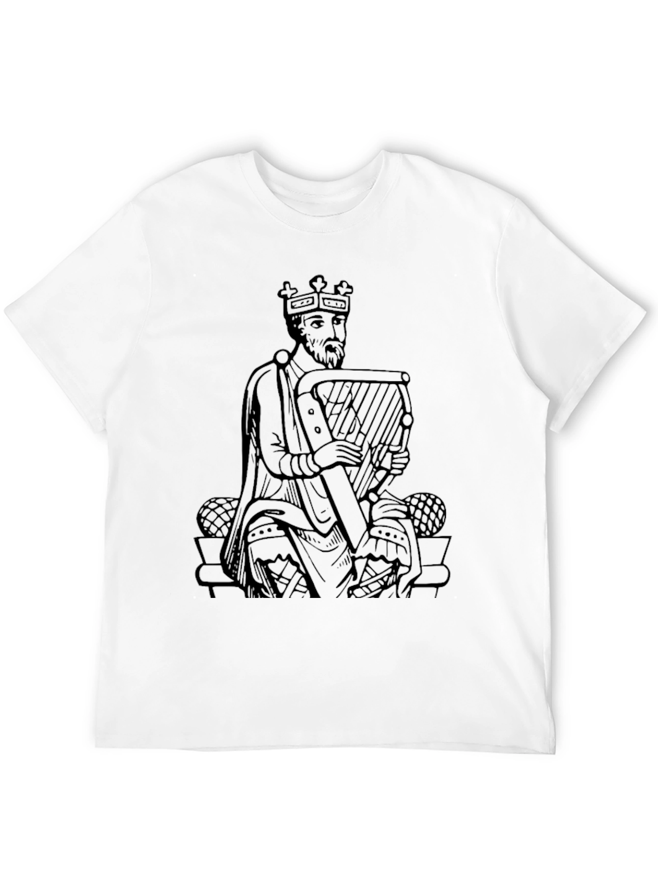 King Harpist Black T-Shirt