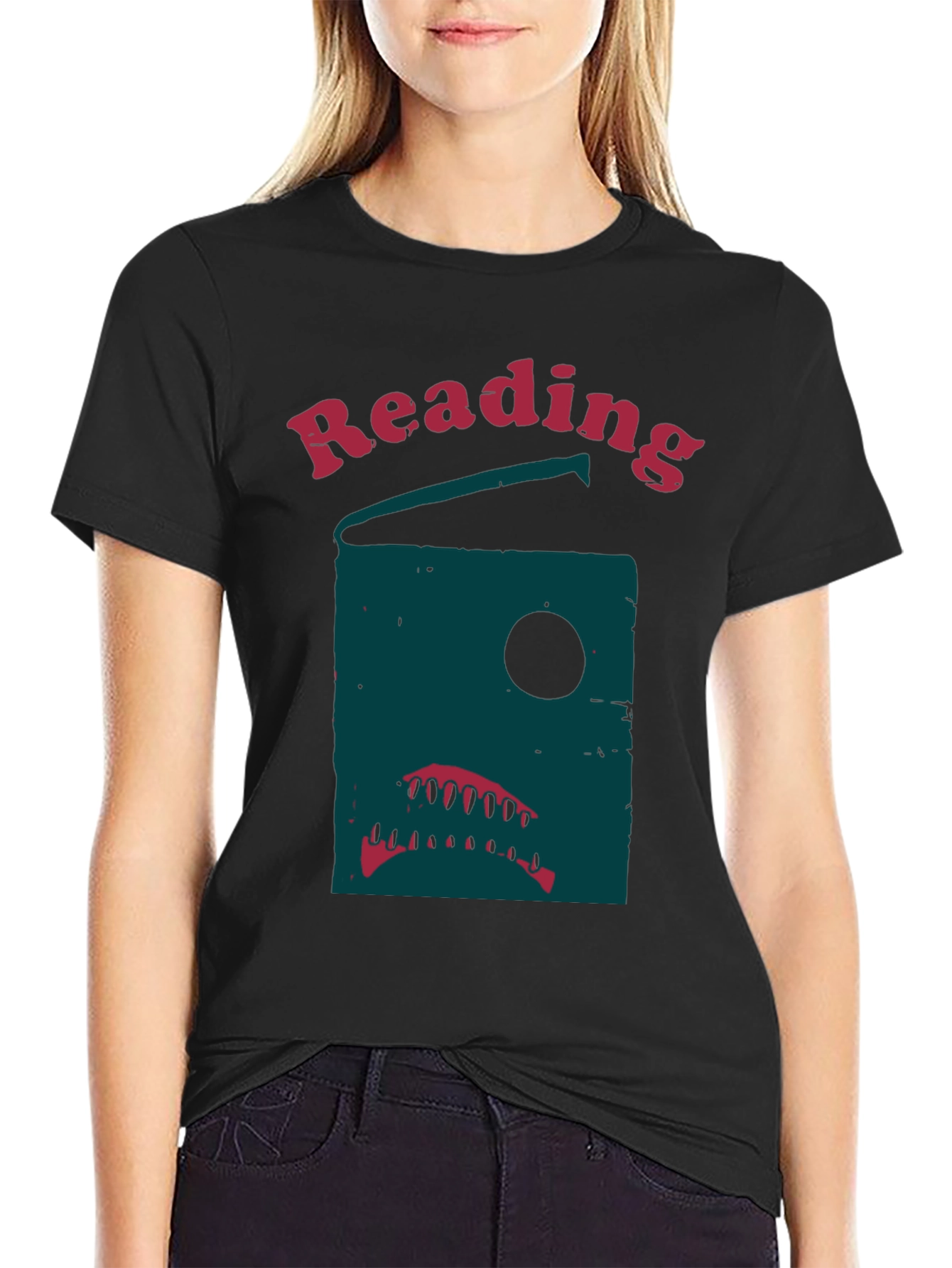 Reading Shark Graphic T-Shirt