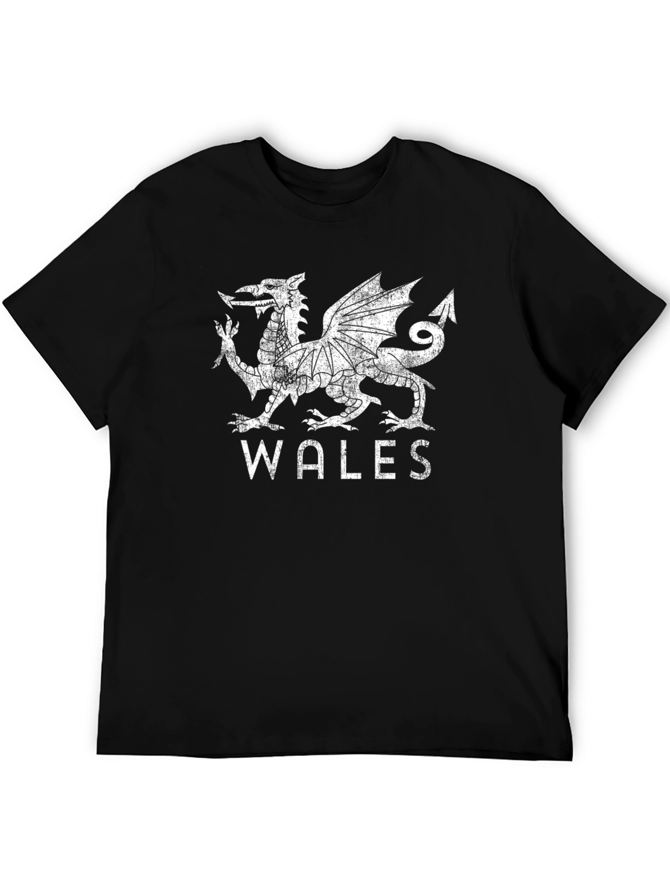 Wales Dragon T-Shirt - Distressed Graphic Tee