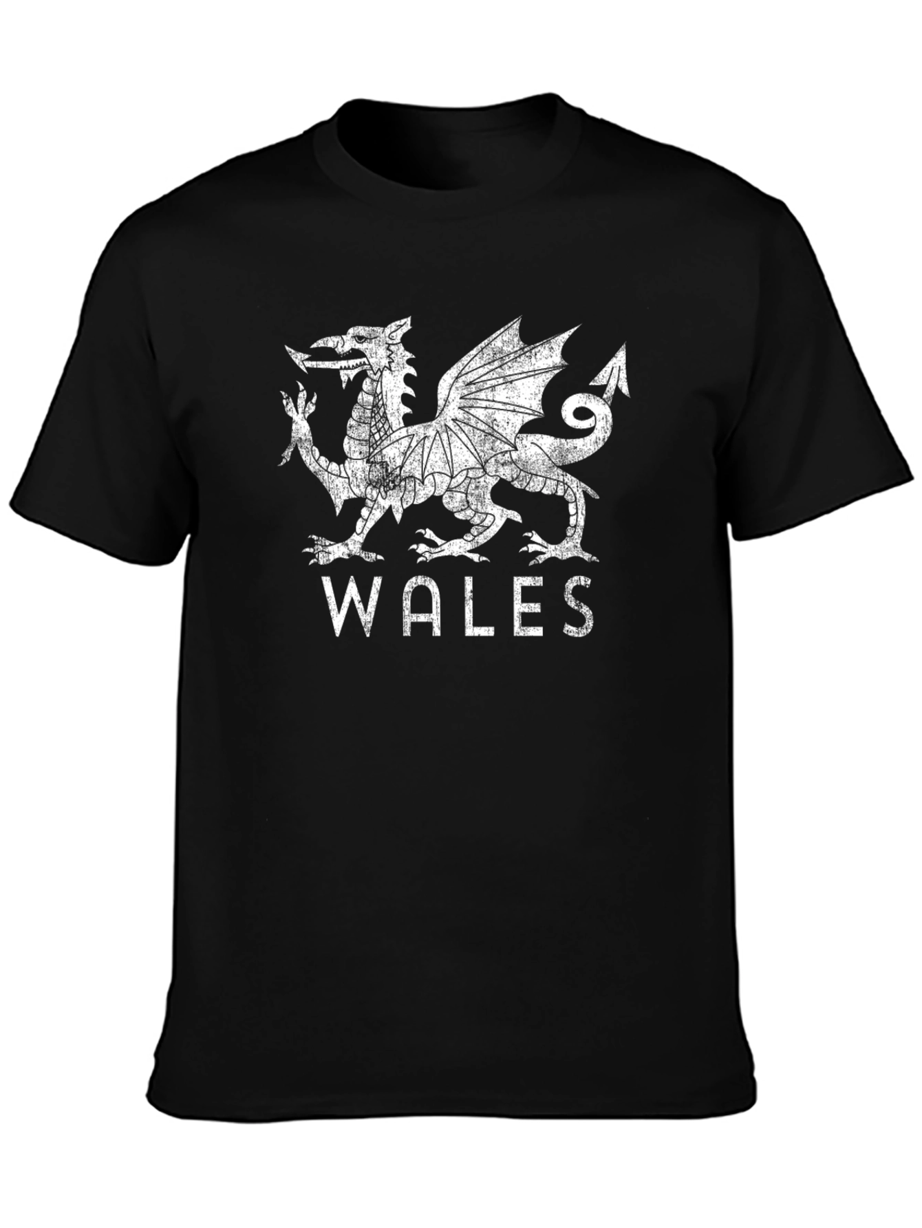 Wales Dragon T-Shirt - Distressed Graphic Tee