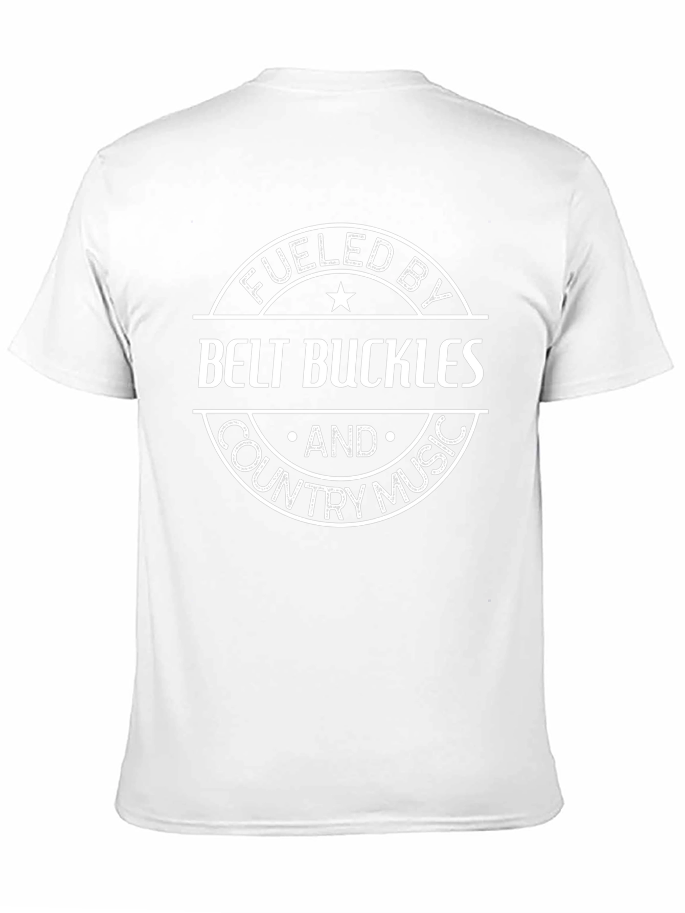 Fueled by Belt Buckles and Country Music Black T-Shirt
