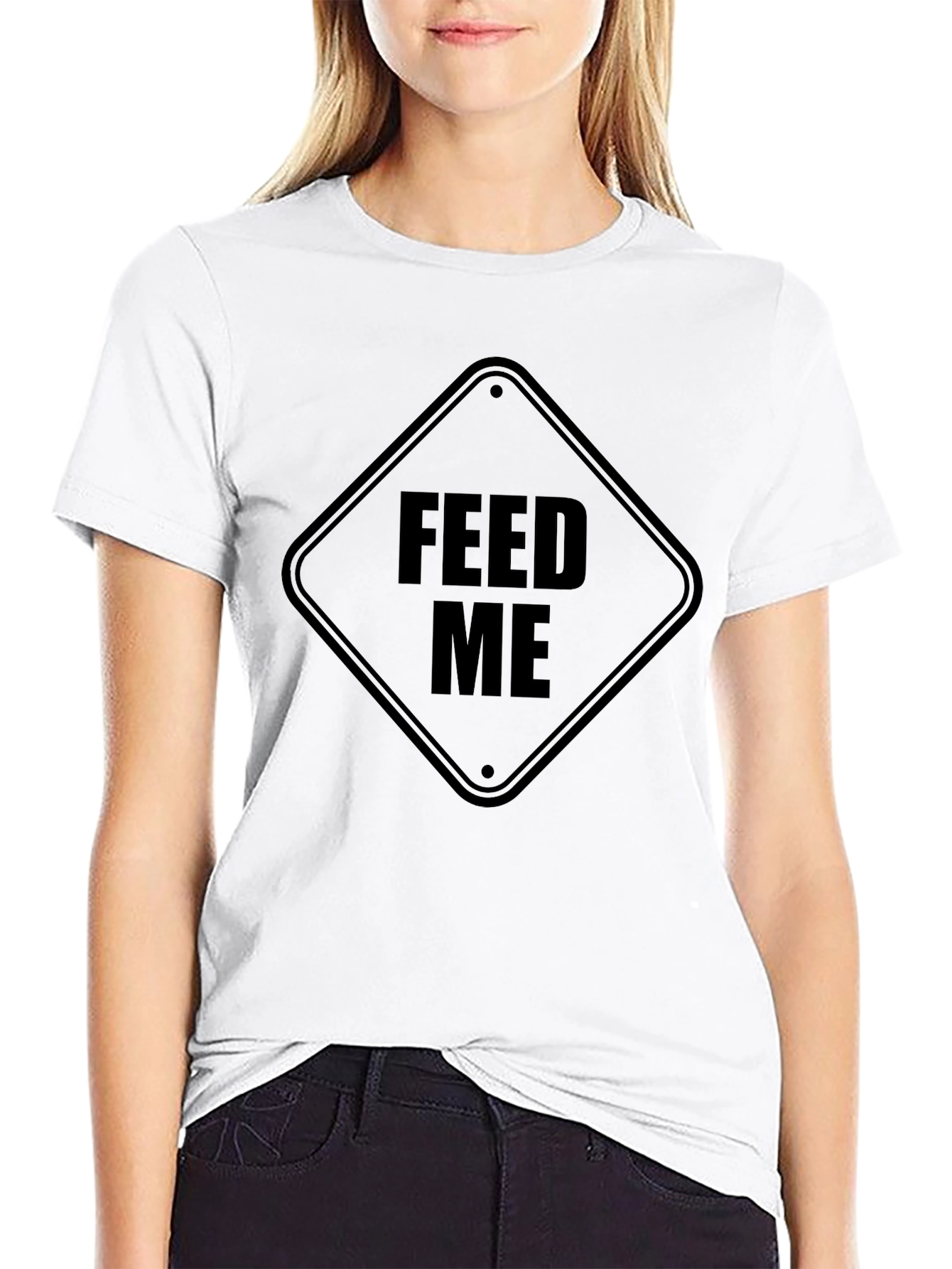 Feed Me Graphic T-Shirt - Black