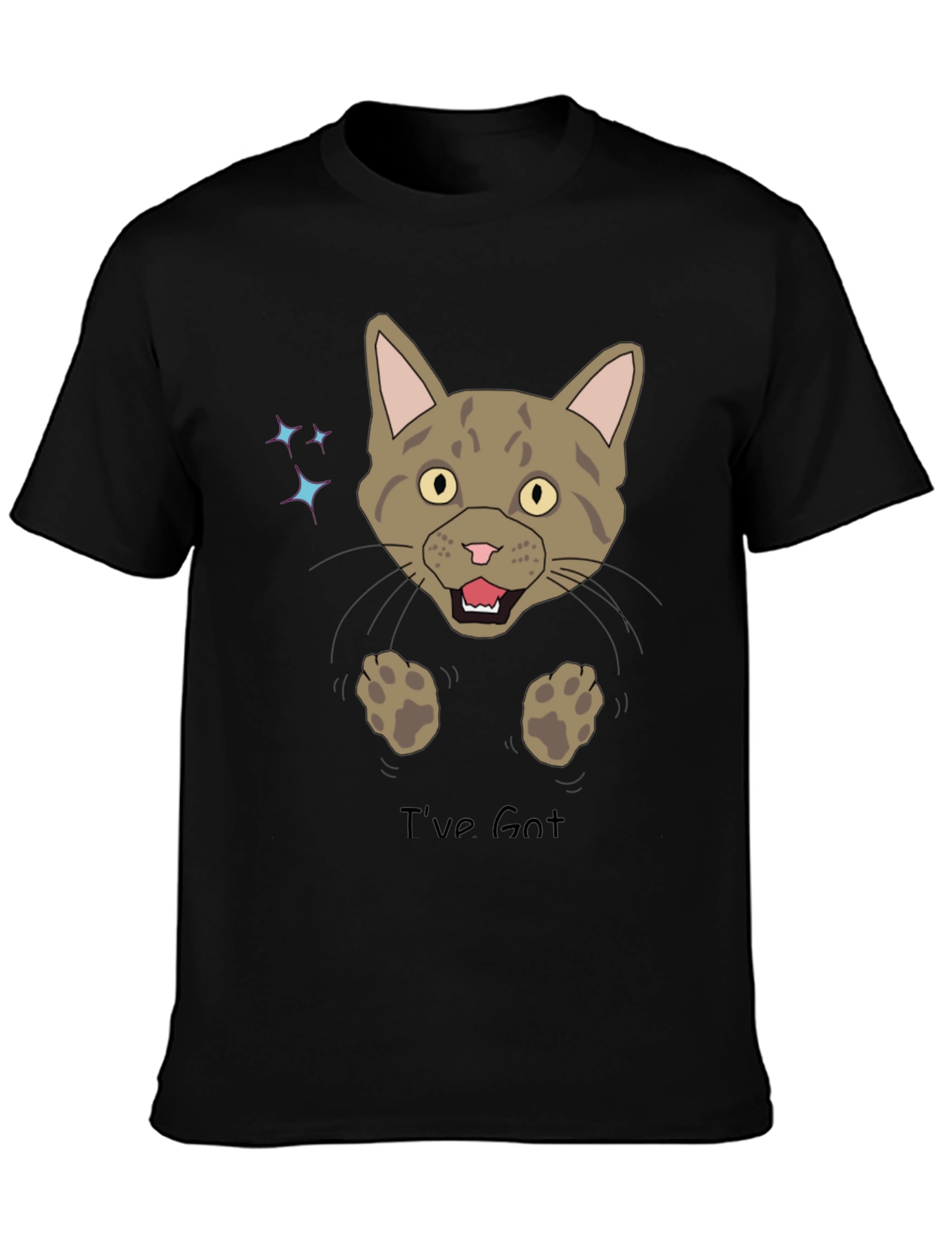 Funny Cat Graphic T-Shirt - Ive Got You!