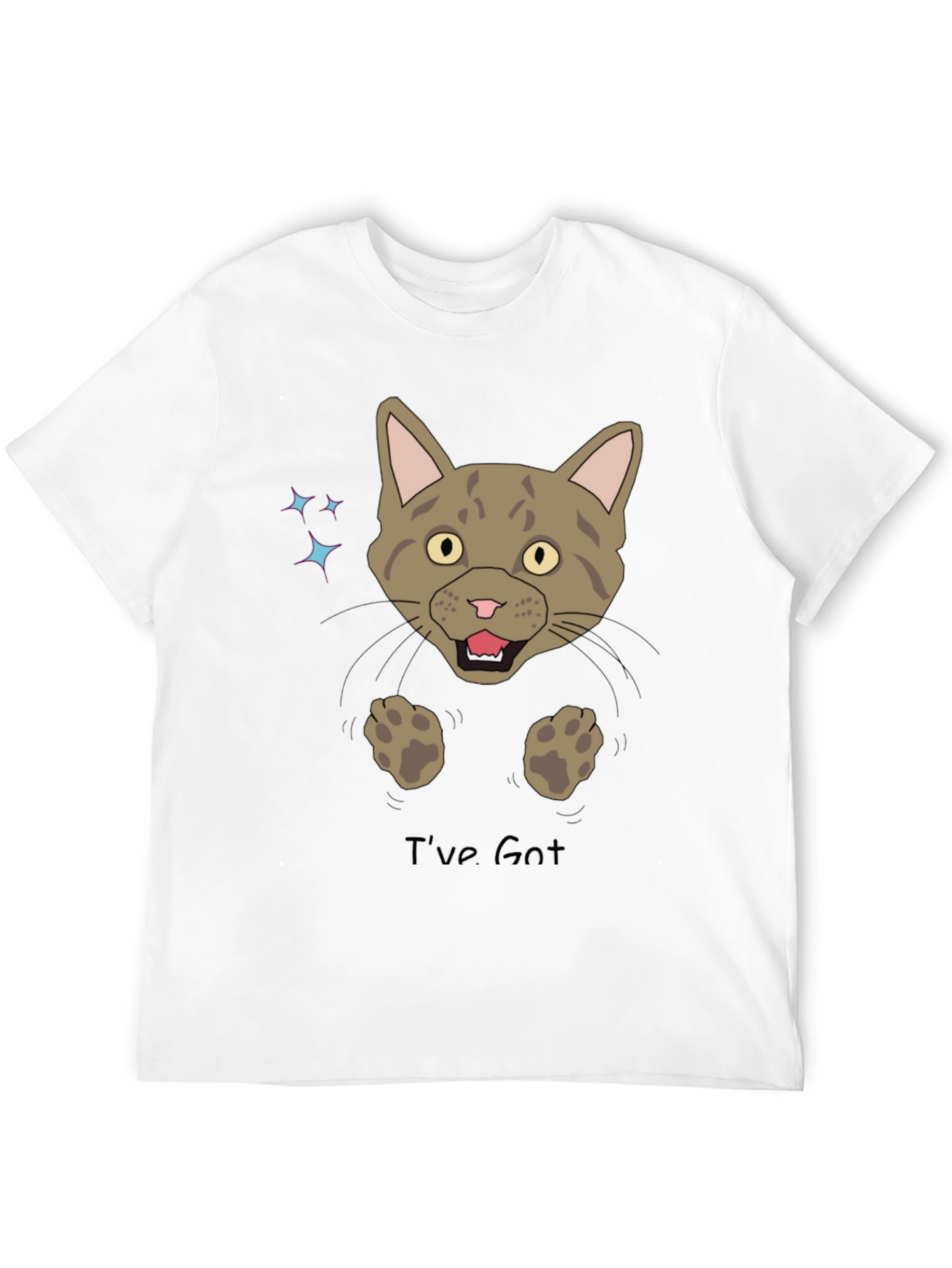 Funny Cat Graphic T-Shirt - Ive Got You!