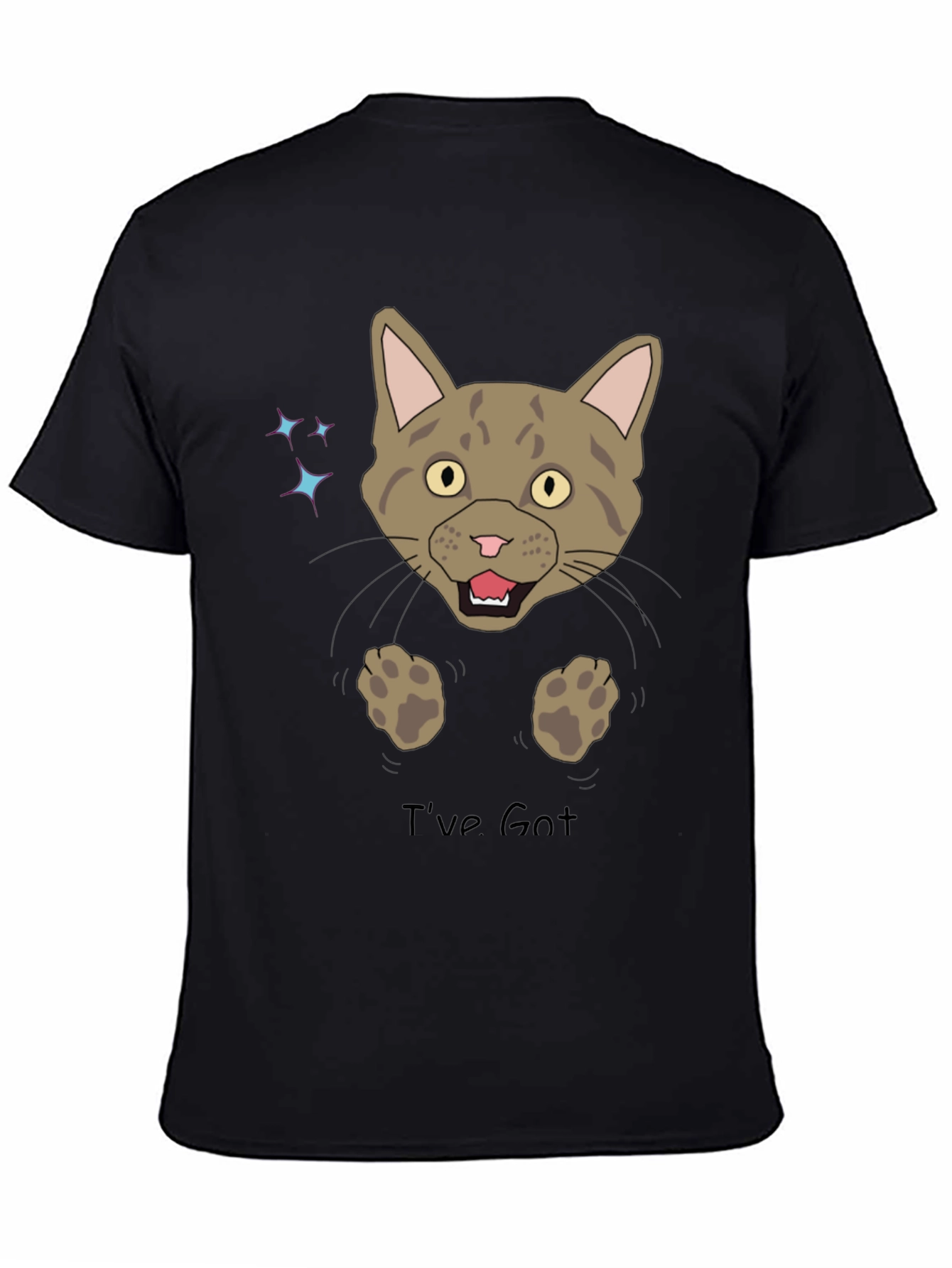 Funny Cat Graphic T-Shirt - Ive Got You!