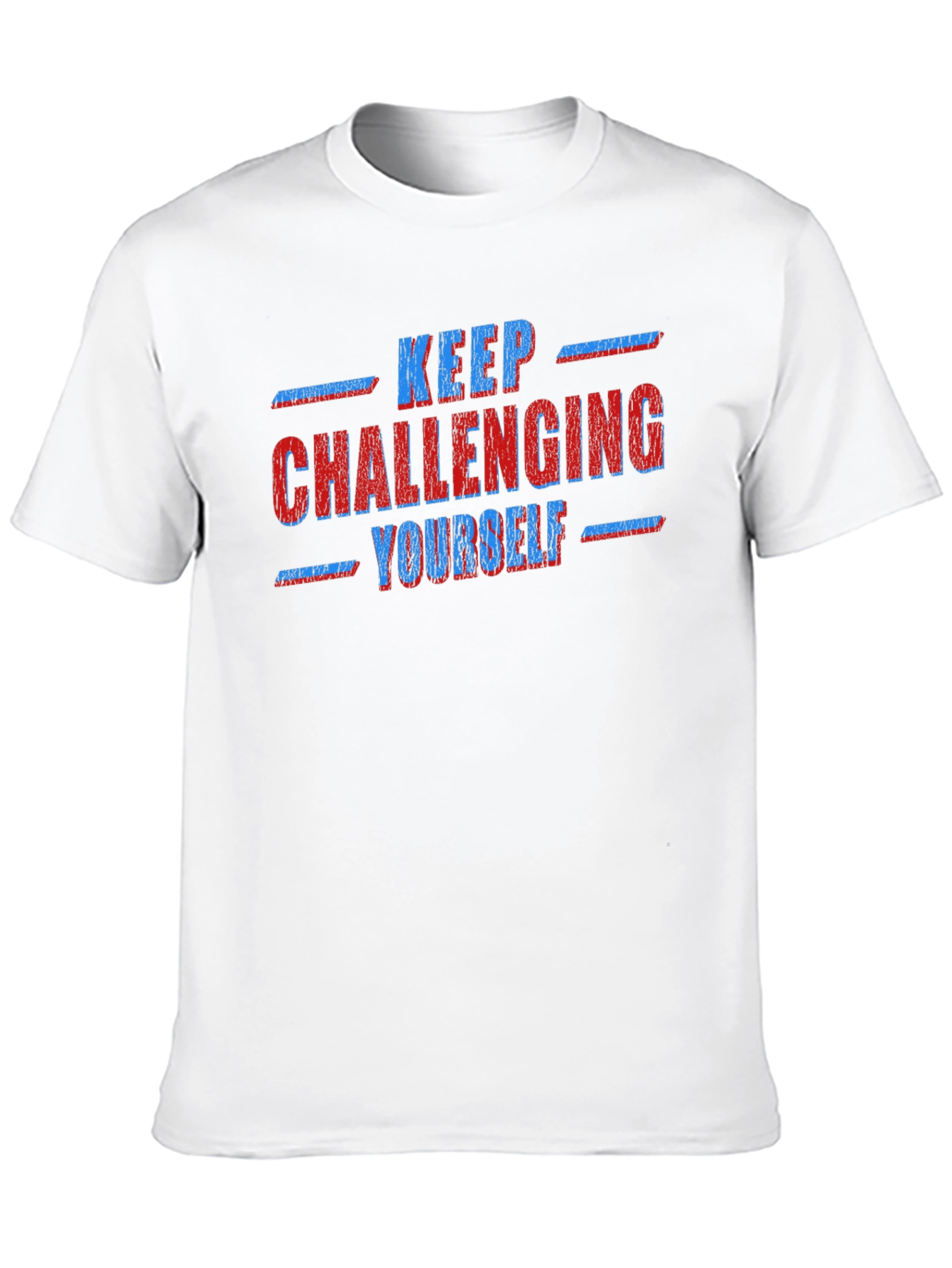 Keep Challenging Yourself Graphic Tee - Black