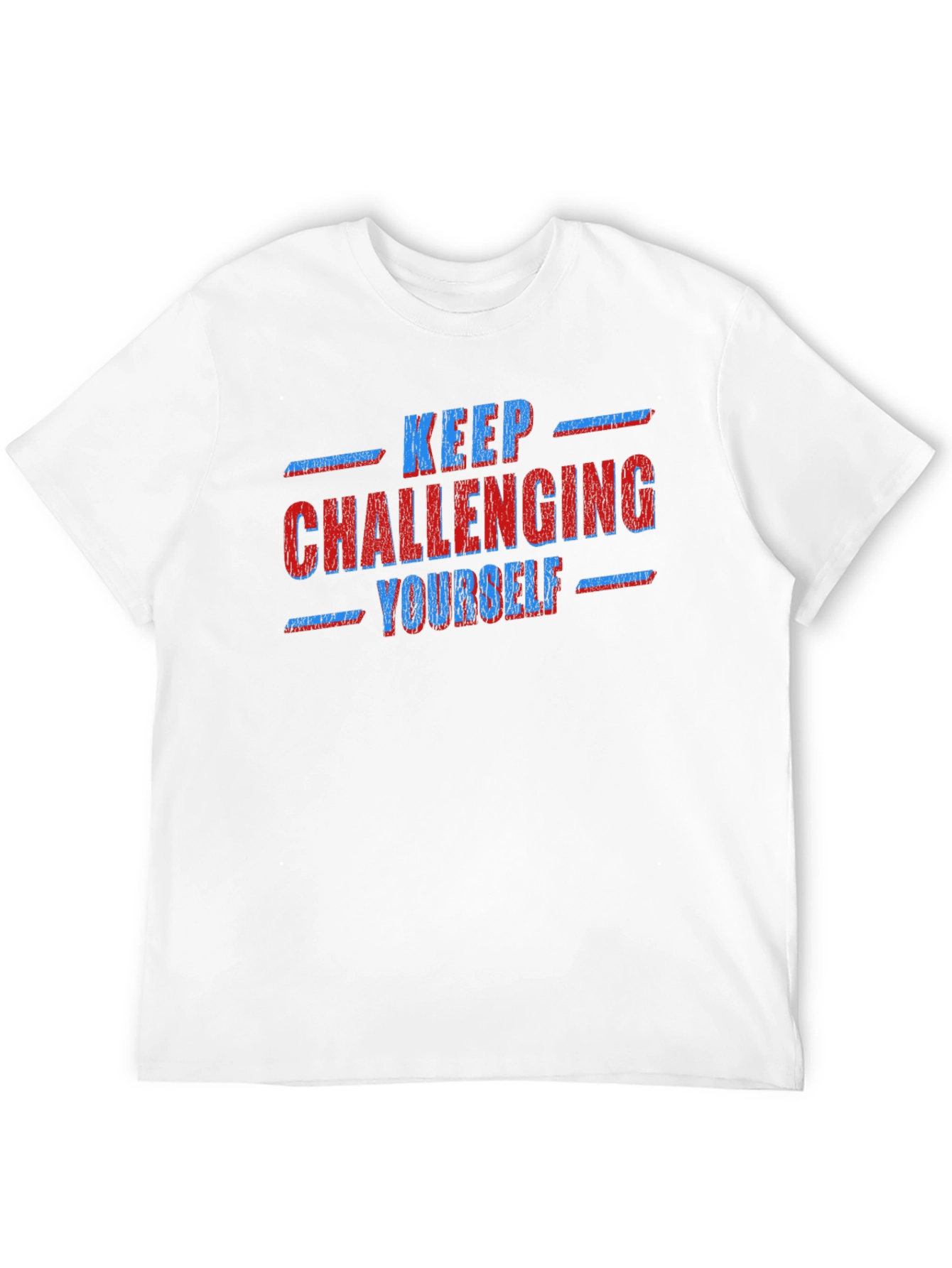 Keep Challenging Yourself Graphic Tee - Black