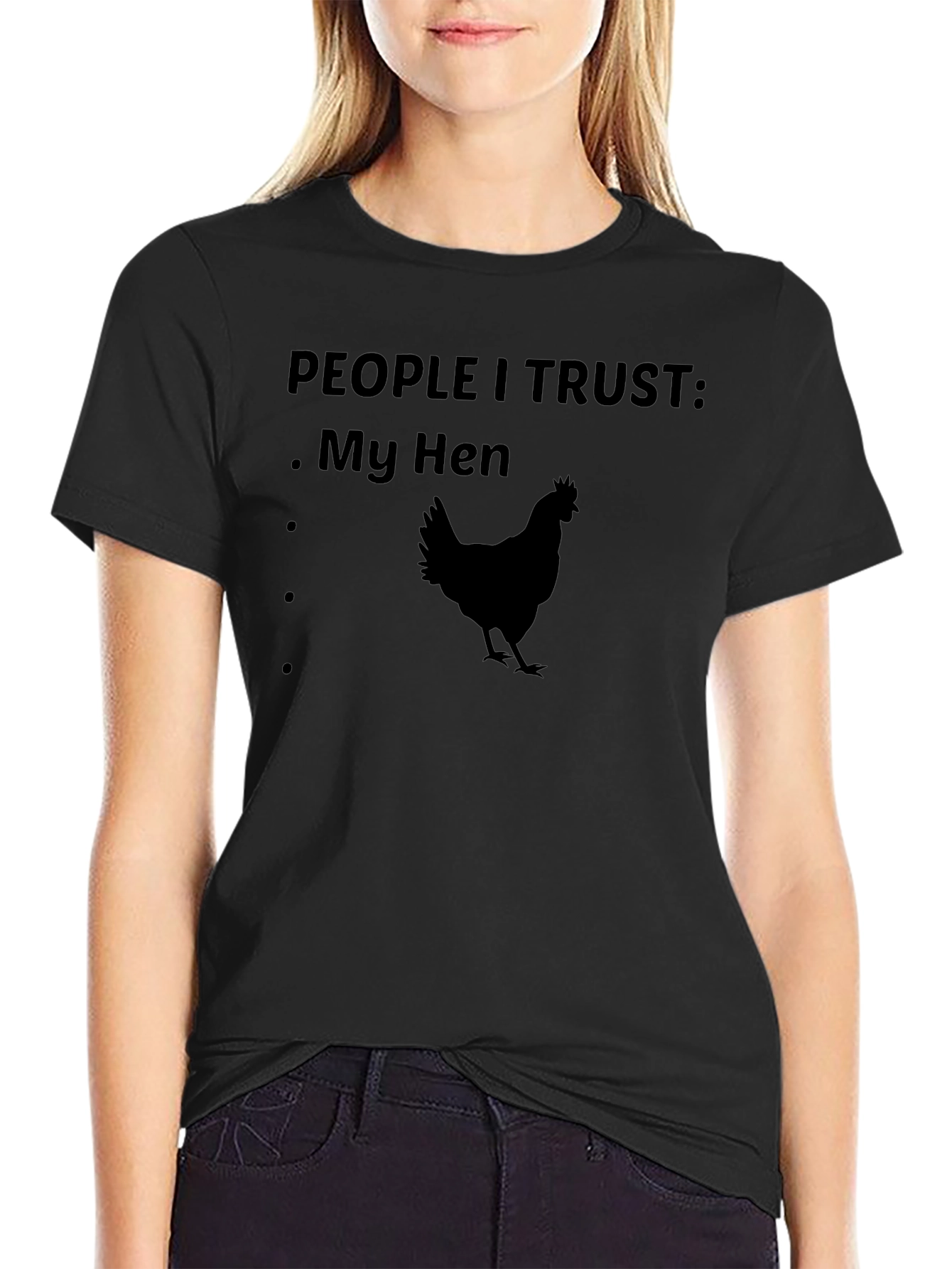 People I Trust: My Hen Graphic Tee - Black
