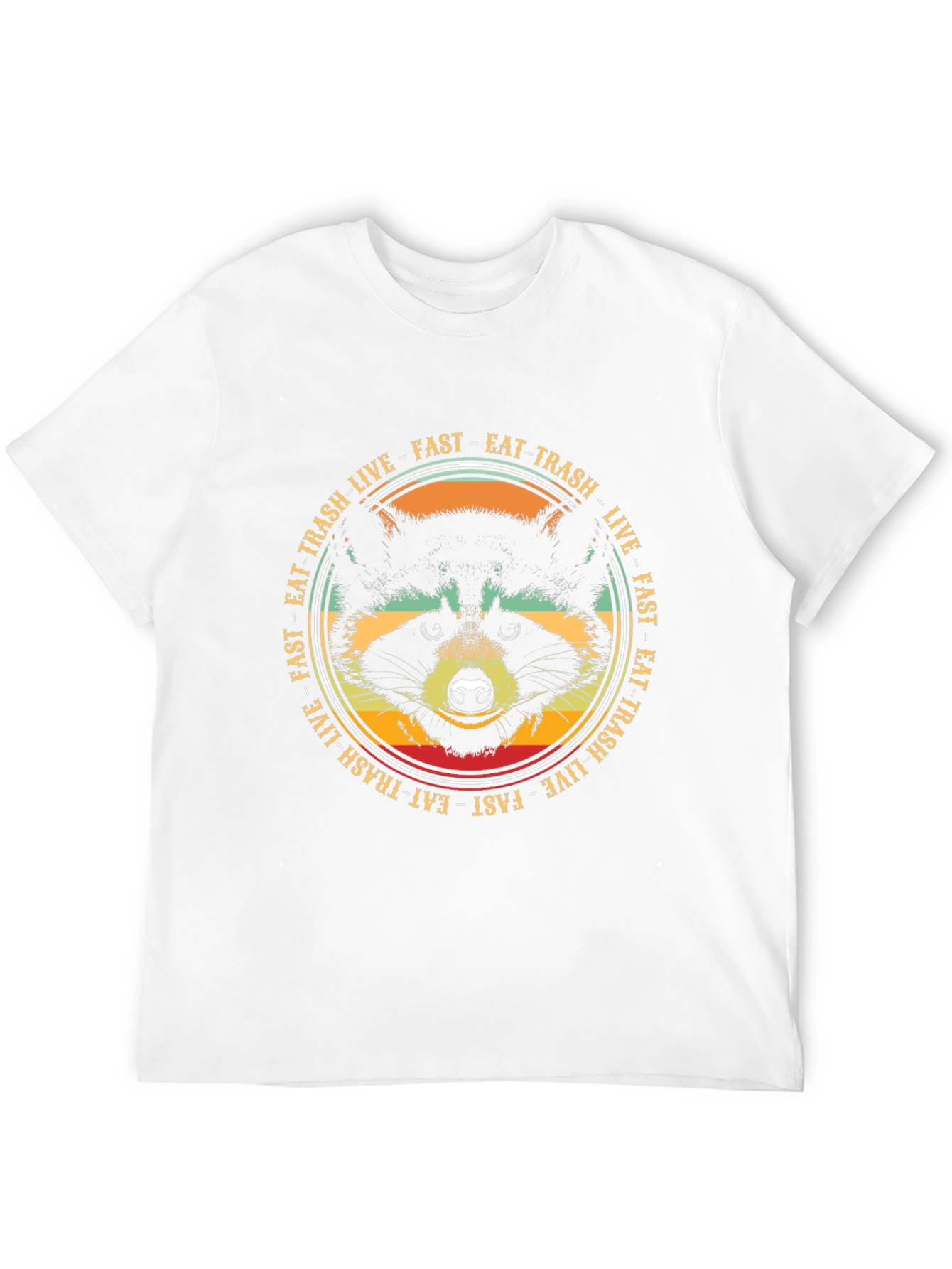 Eat Trash Live Fast Raccoon Graphic Tee