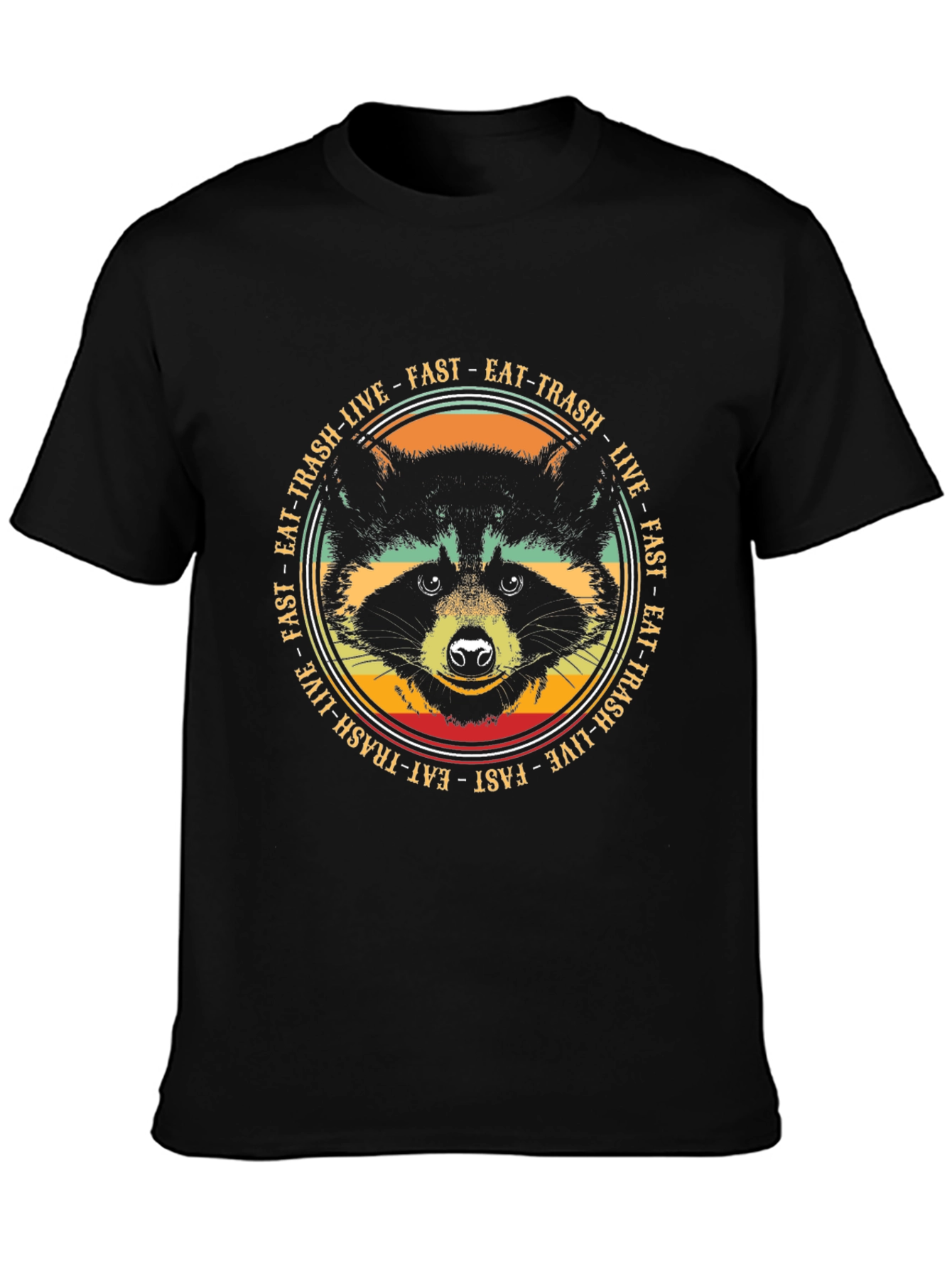 Eat Trash Live Fast Raccoon Graphic Tee