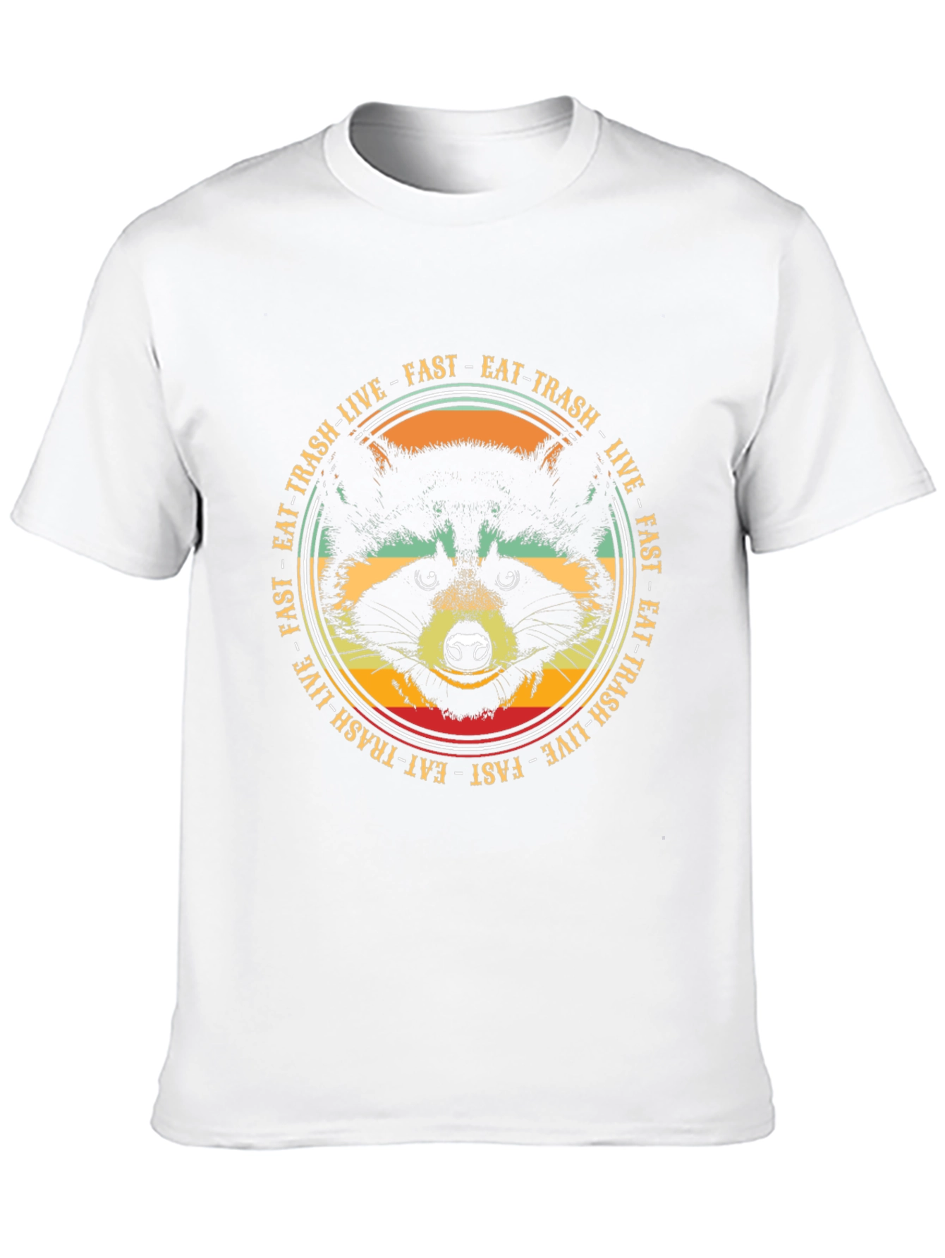 Eat Trash Live Fast Raccoon Graphic Tee