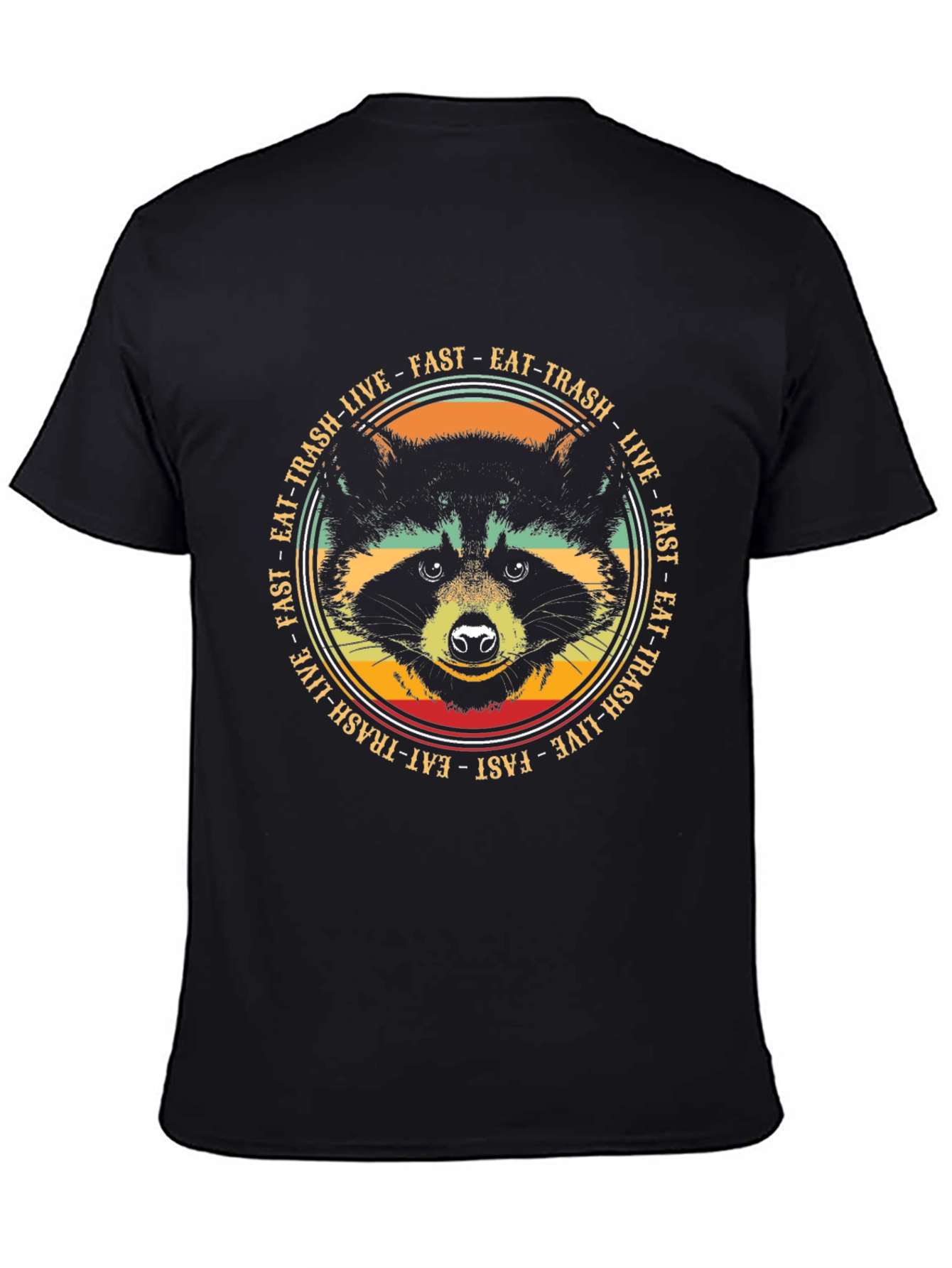 Eat Trash Live Fast Raccoon Graphic Tee